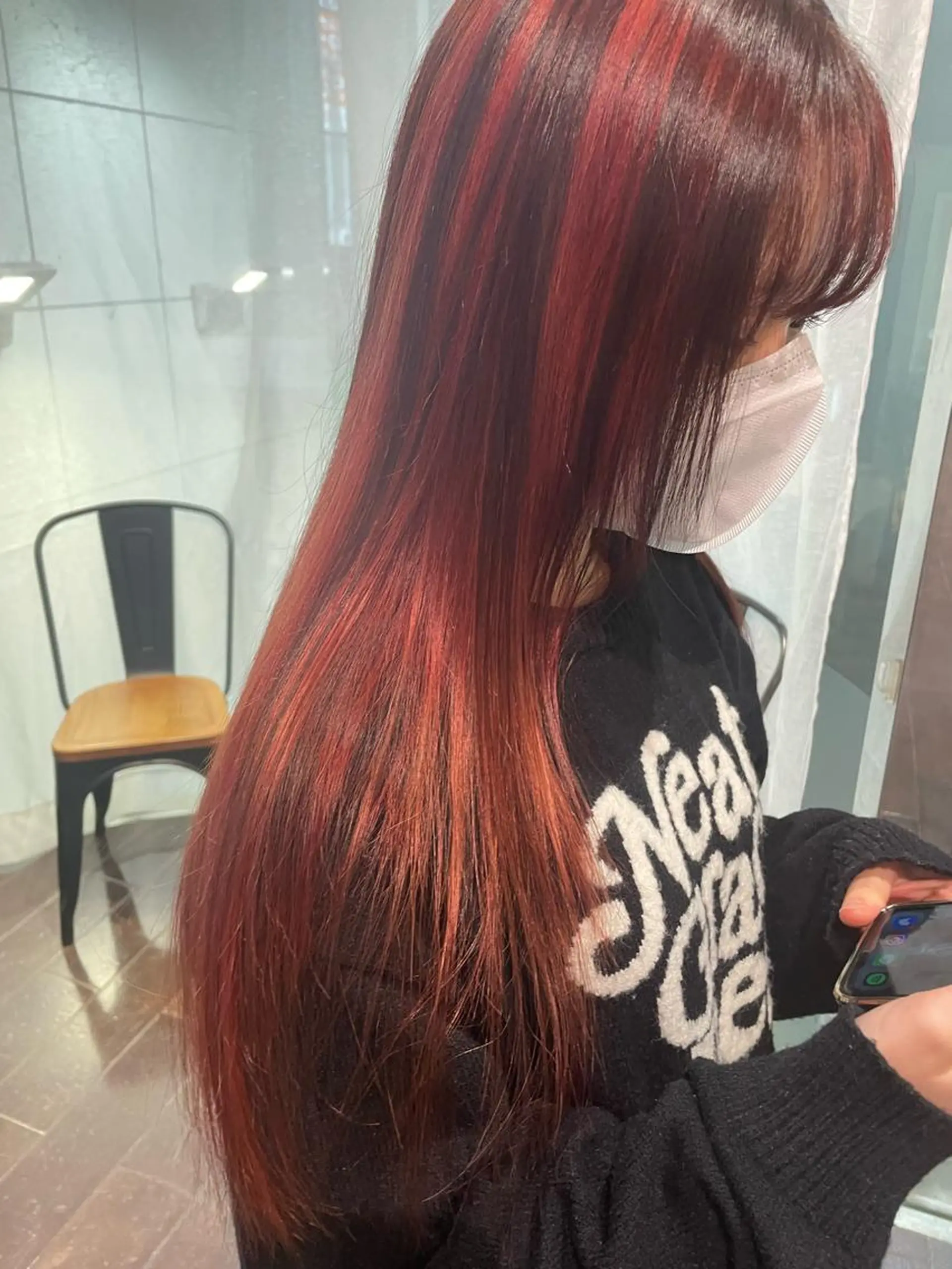 セミロング カラー ハイトーンカラー 学生 ヘアカラー メンズ/艶髪/カラー サクラ🌸のヘアスタイル