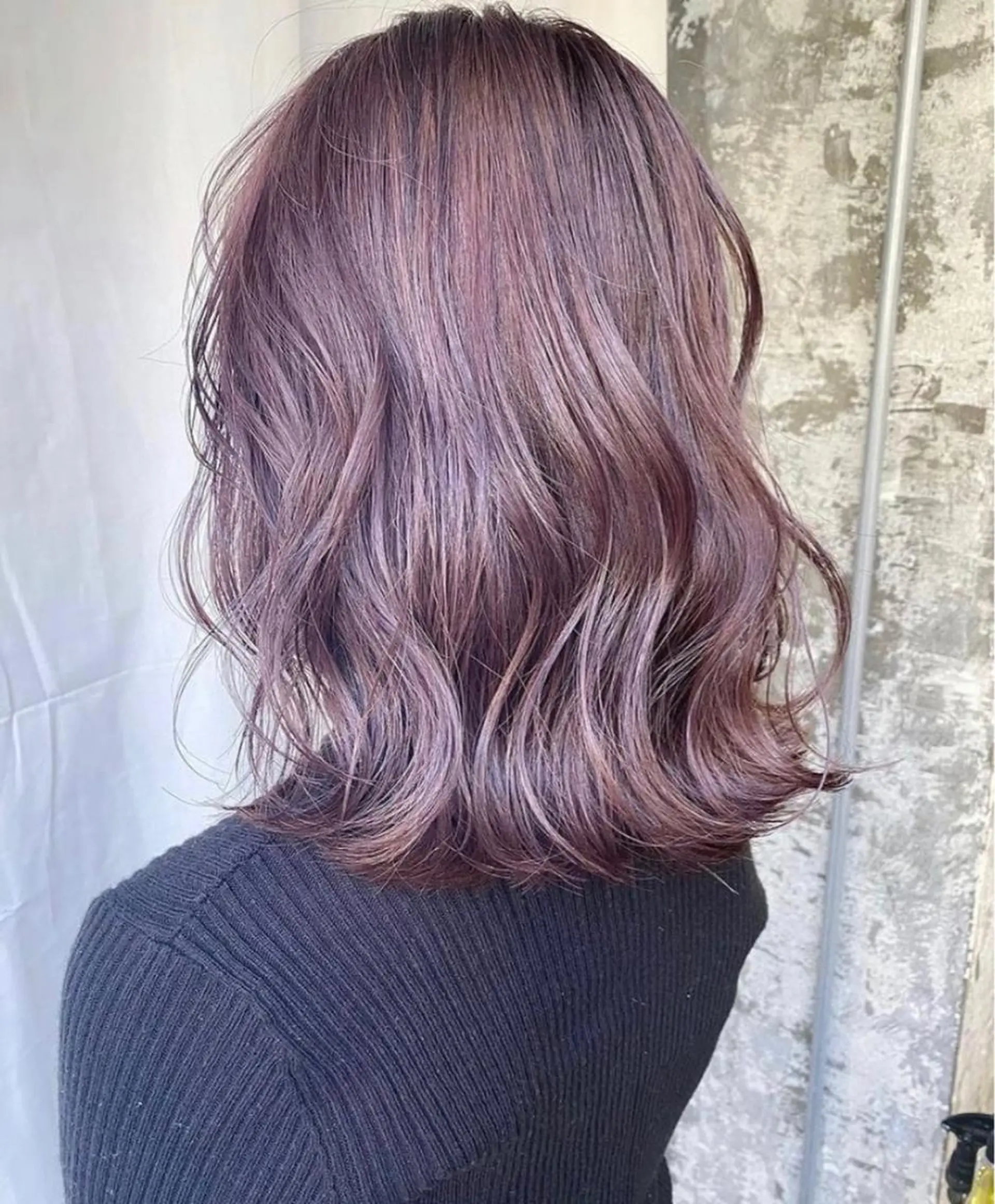 ミディアム カラー レイヤーカット/ 縮毛矯正/ミサキ💐のヘアスタイル