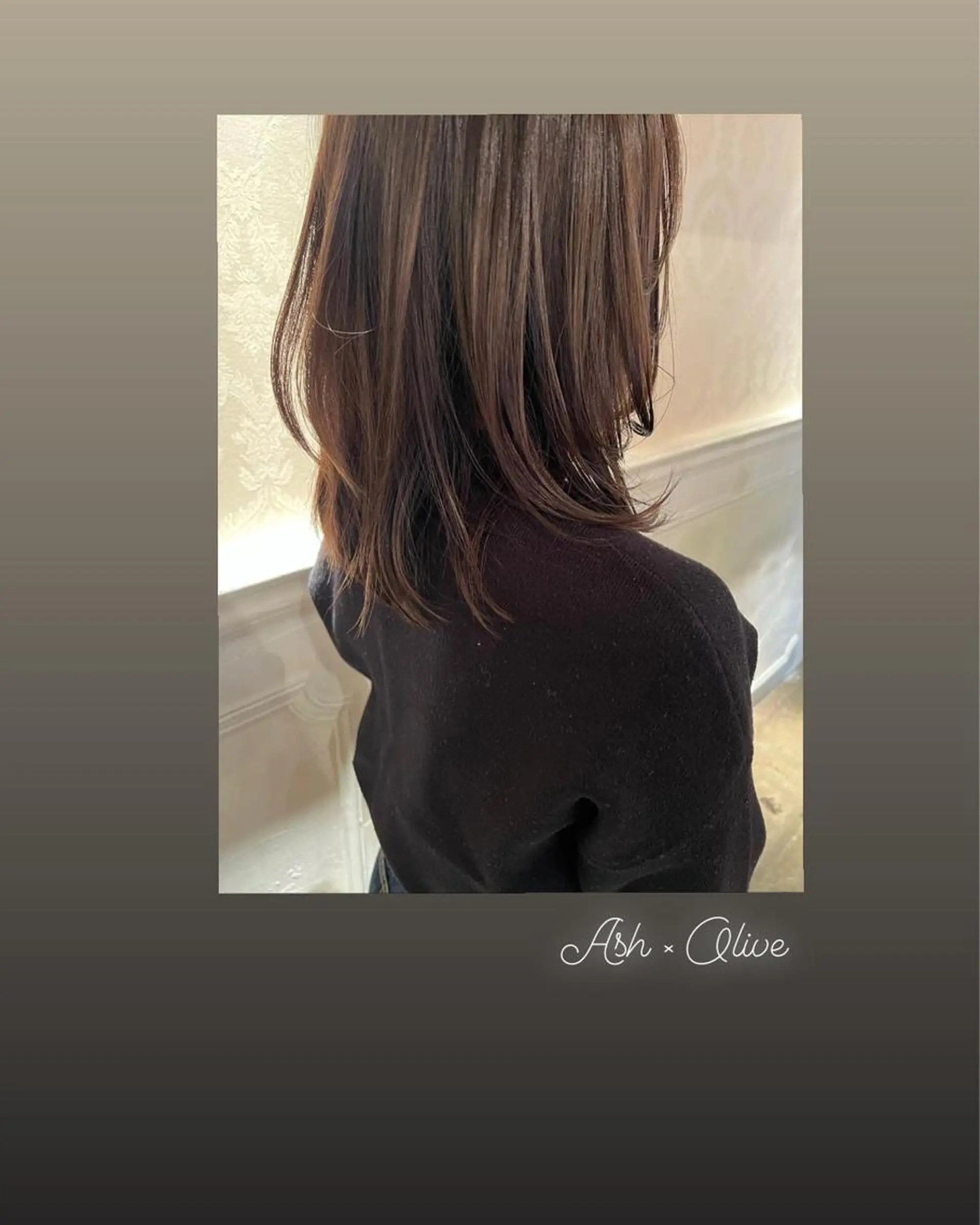 ミディアム カラー アッシュ グレージュ オリーブグレージュ オリーブグレー レイヤーカット カット ヘアカラー ヘッドスパ ハイライト/インナー /ブリーチ/レイヤーのヘアスタイル