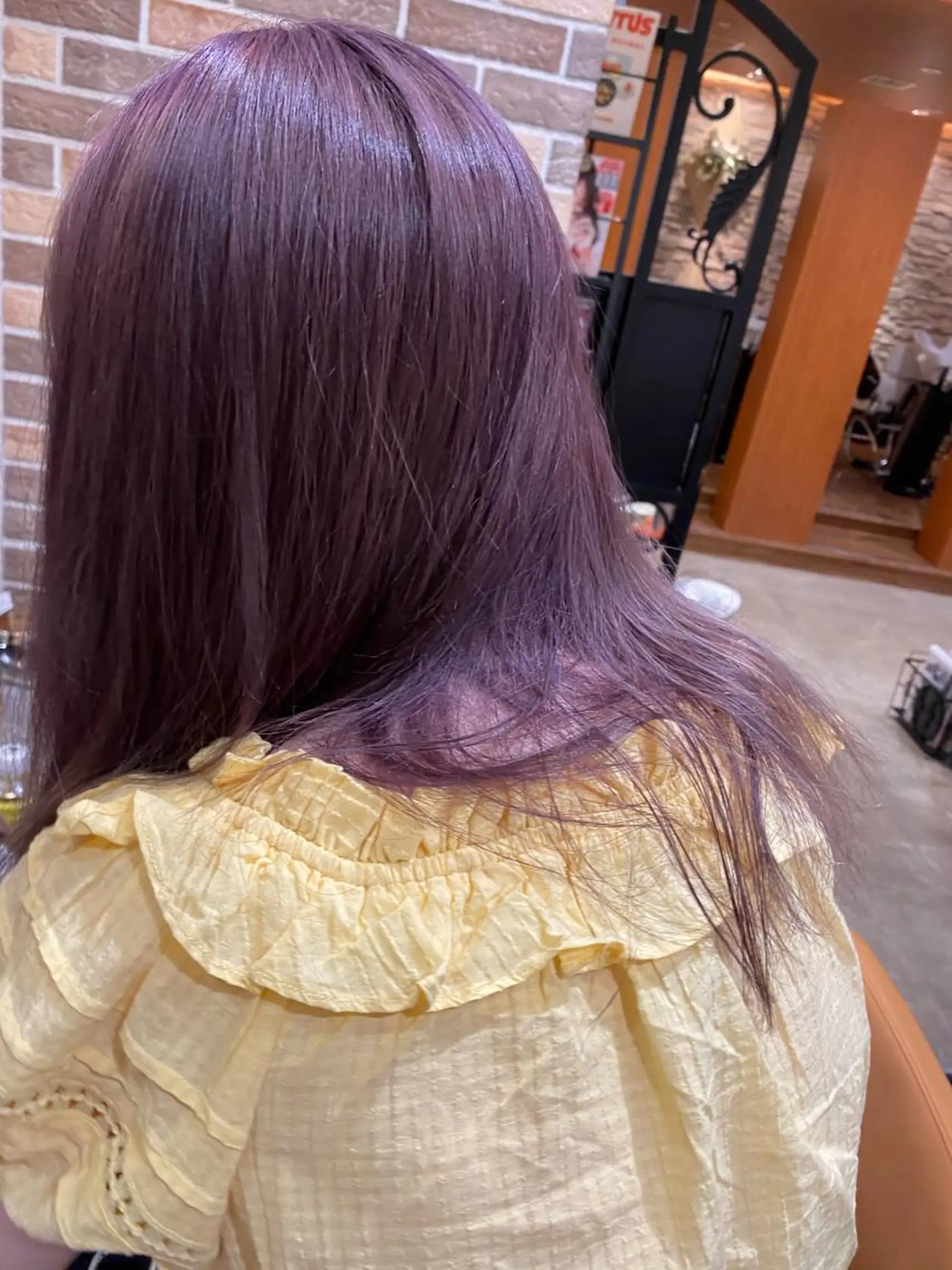 ロング パープルカラー 髪質改善ageless所属・ageless/ marina髪質改善のヘアスタイル