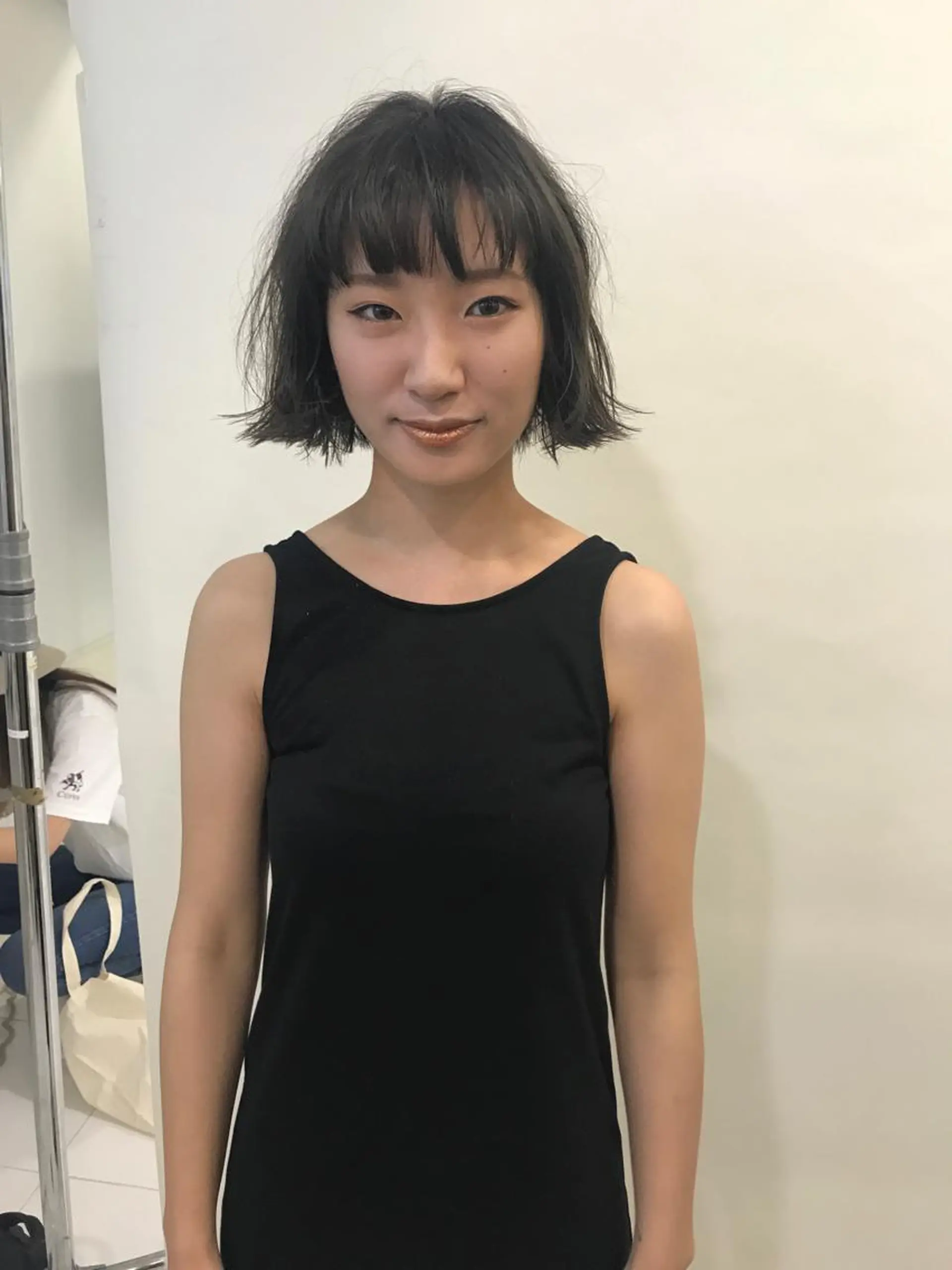 ショート ヘアアレンジ 暖色カラー🍊 ボブ🌿顔周りcutのヘアスタイル