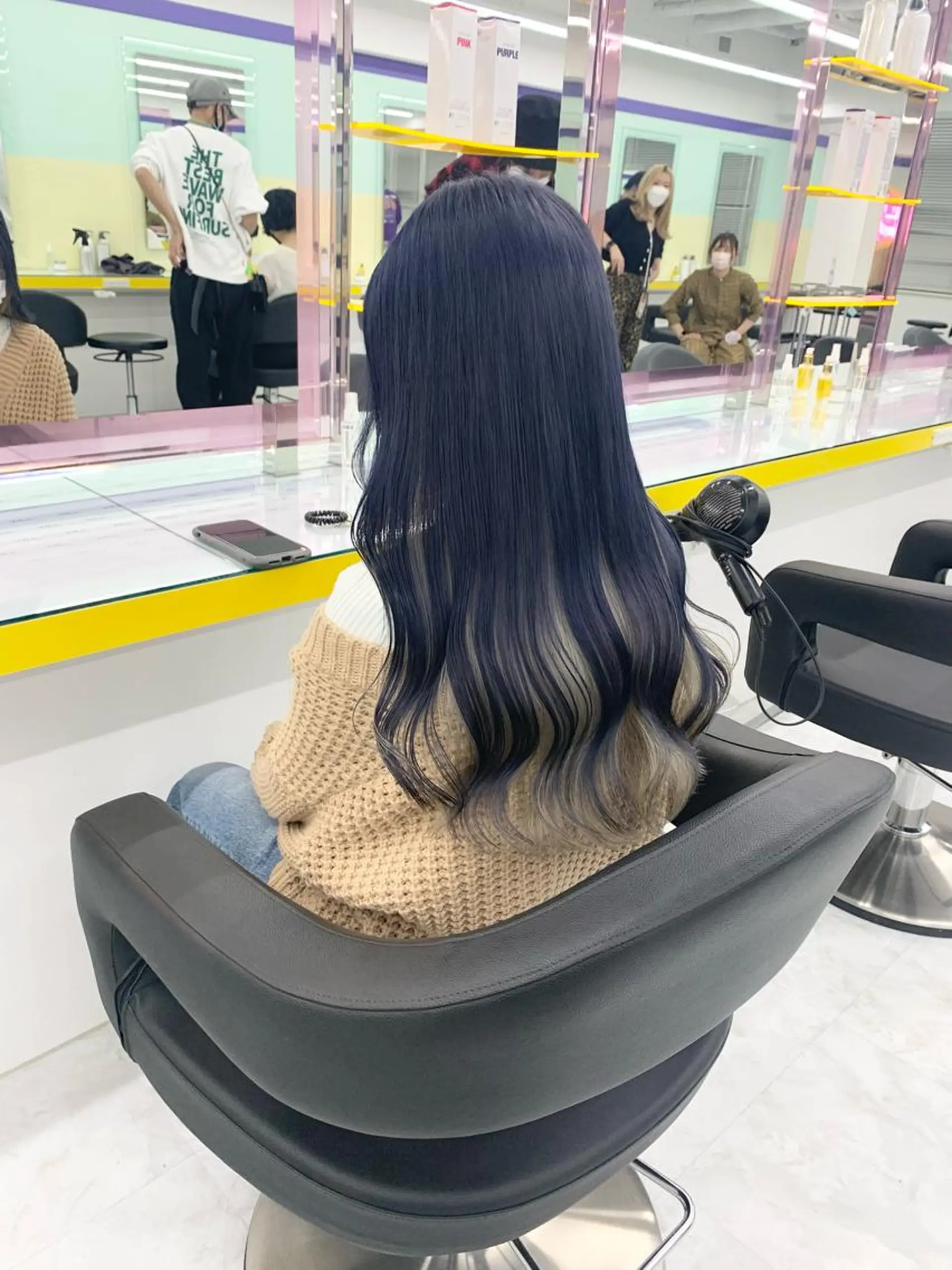 ロング カラー ヘアカラー 🪞ハイトーン🪞 🤍waka🤍のヘアスタイル