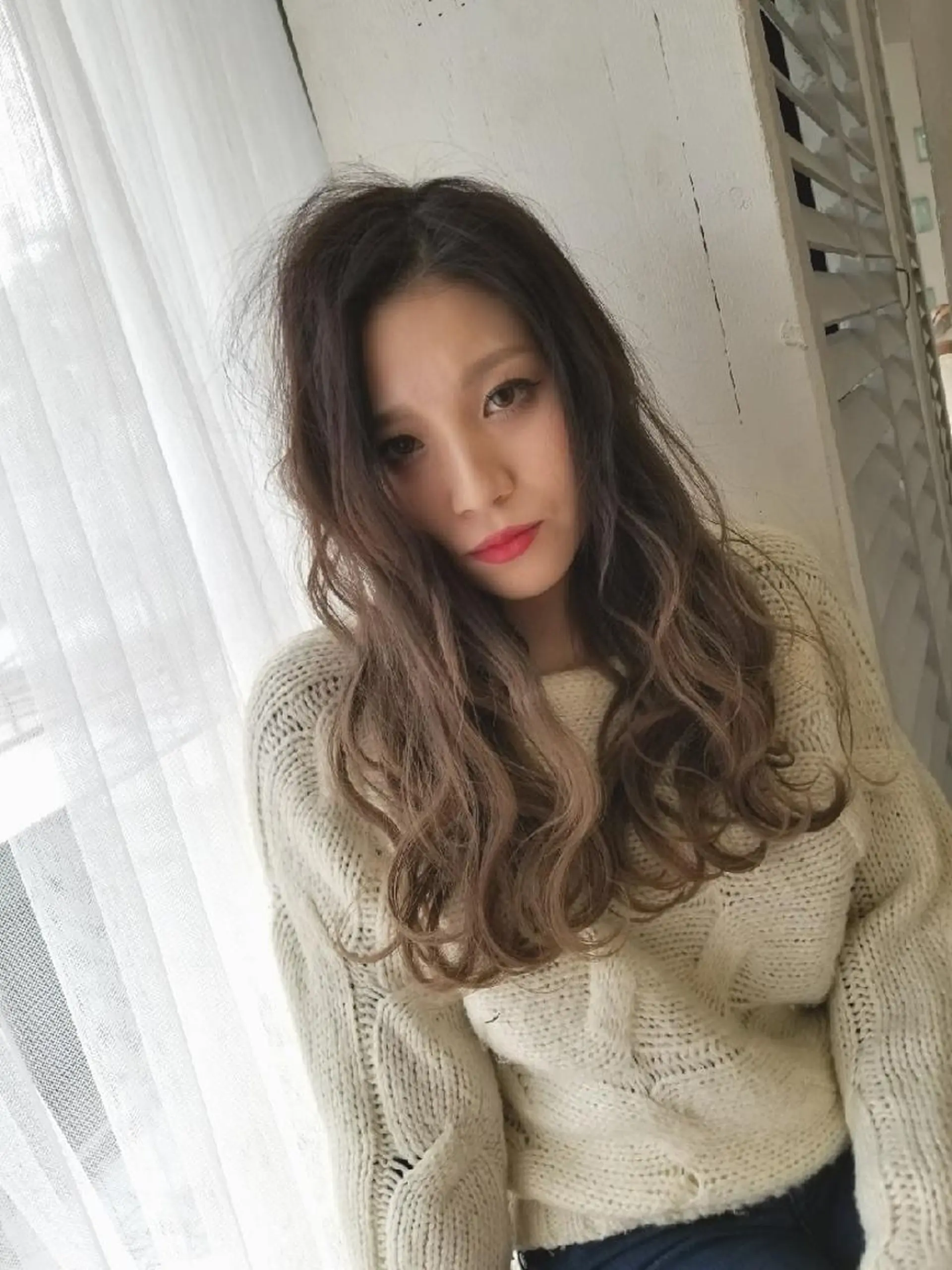 ロング カラー シールエクステ グラデーションカラー エクステ ヘアカラー エクステ ANKH CROSS 池袋所属・*エクステ/髪質改善 カラー特化*マサキのヘアスタイル