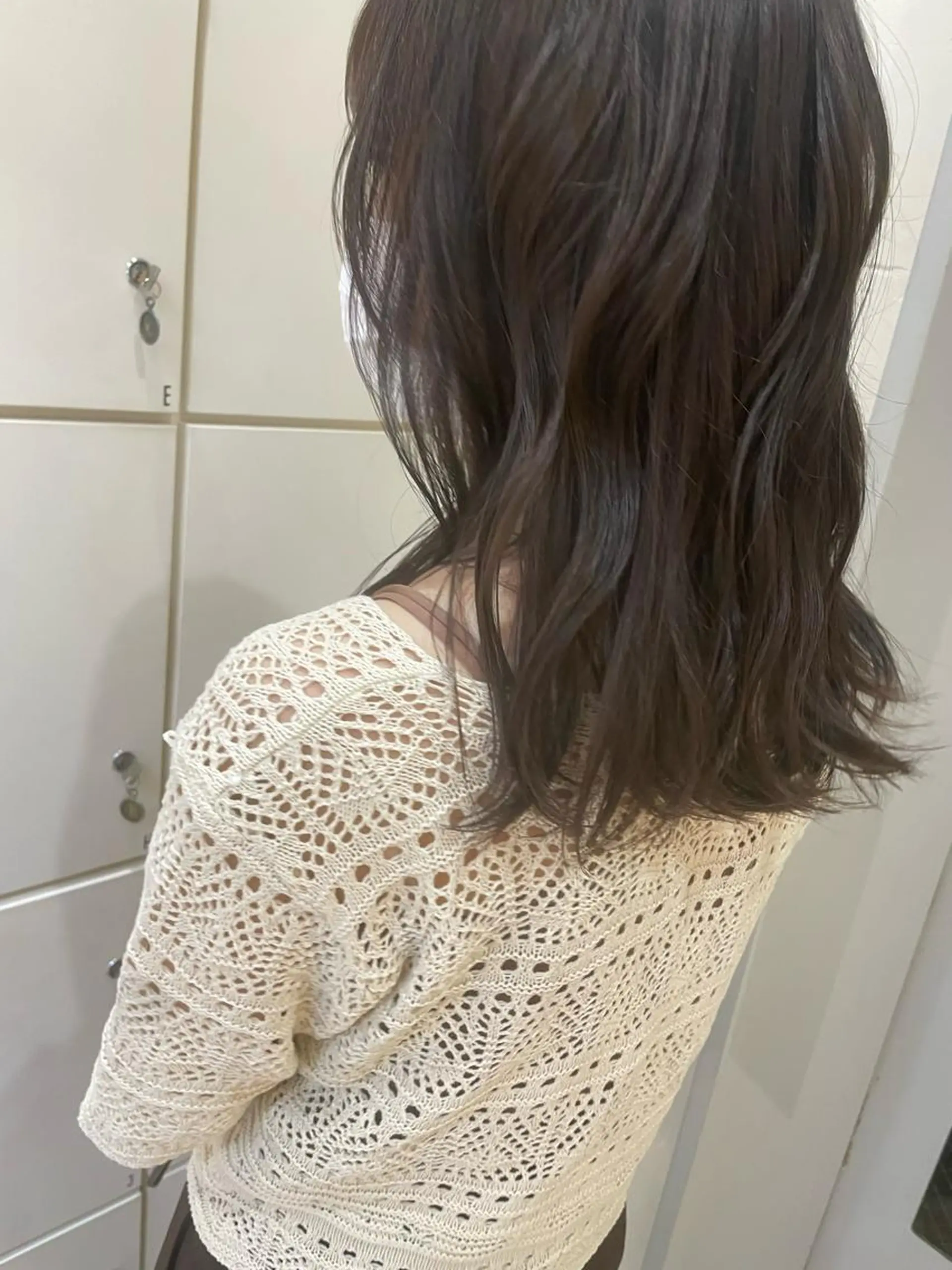 カラー mao♡ベージュ/ 顔周りカットのヘアスタイル