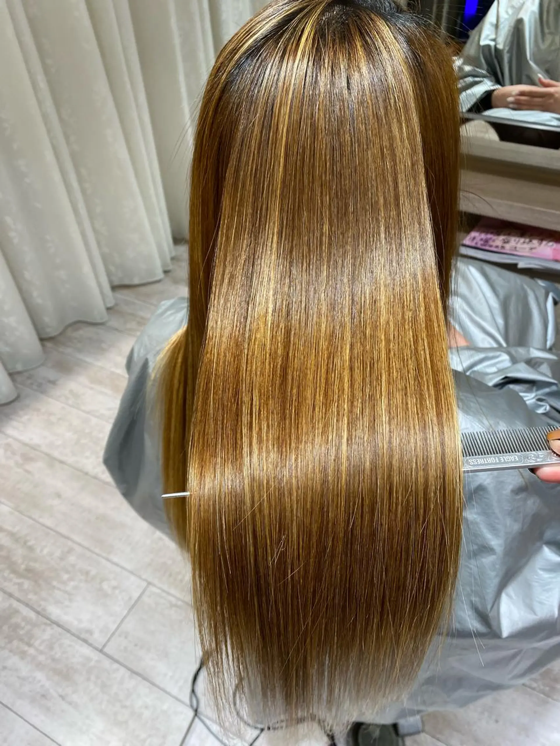 ロング 縮毛矯正 鯉谷　僚 【本物の髪質改善】のヘアスタイル