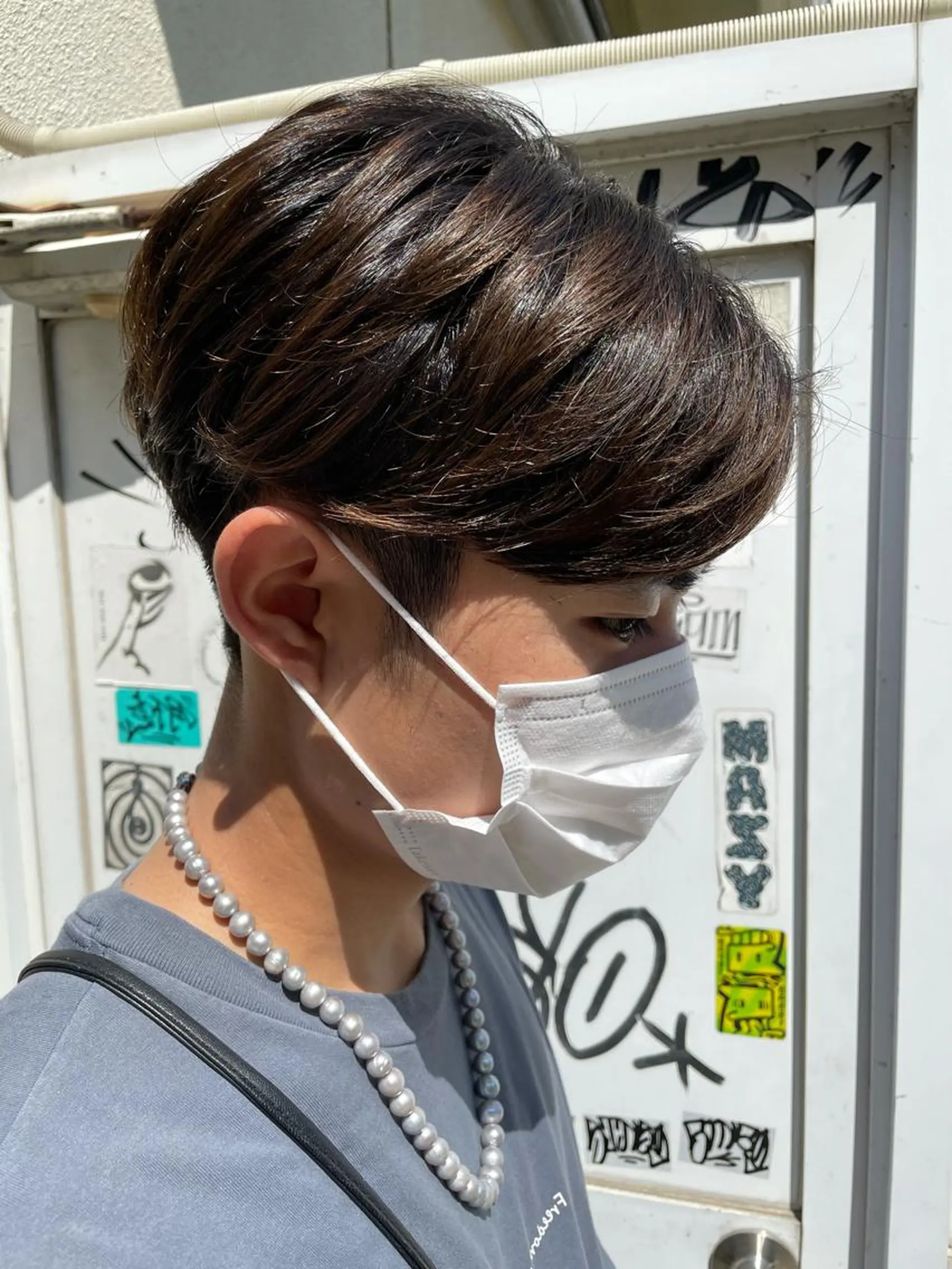 ショート メンズ センターパート 【東北メンズヘア1 位受賞🥇】本間祐太のヘアスタイル