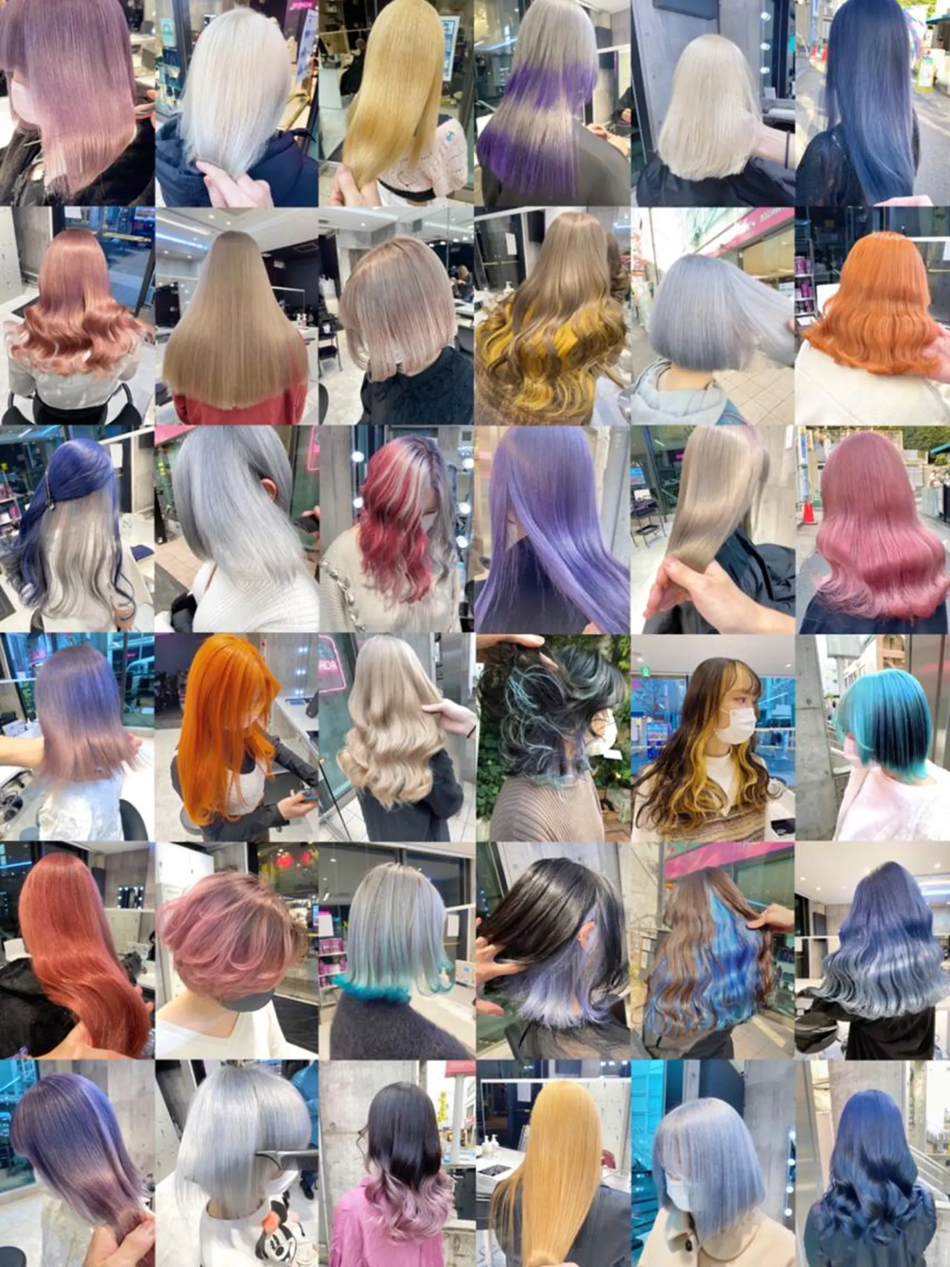 ミディアム カラー メンズ JuNブリーチに 縮毛矯正するプロのヘアスタイル