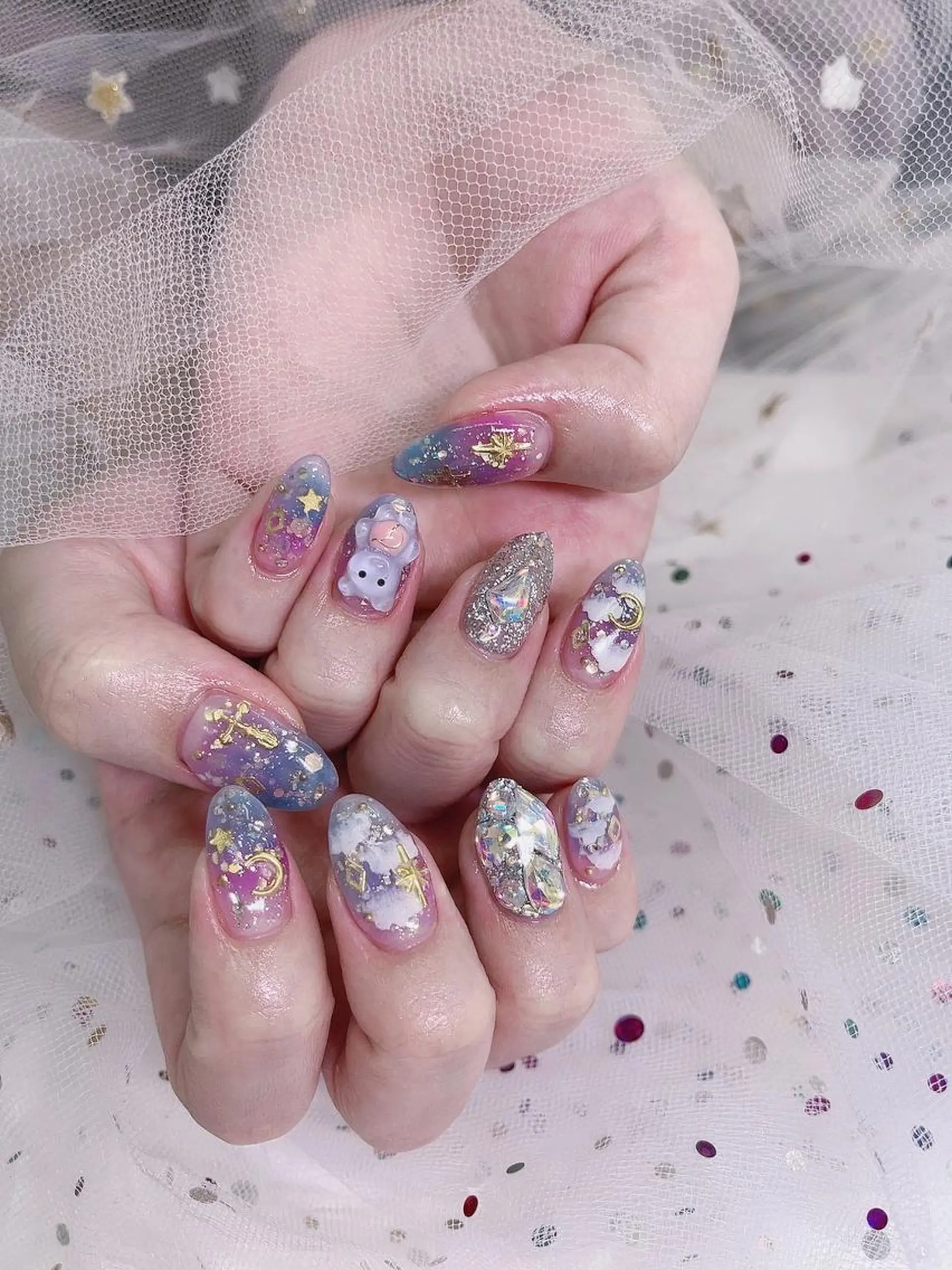 ネイル 🦋ネイルサロン ブラン🌈ゆりのネイルデザイン