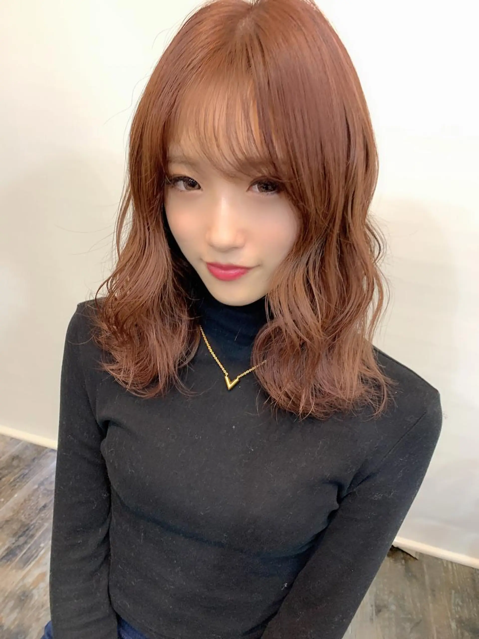 ミディアム カラー カット ヘアカラー 渡辺 健太のヘアスタイル