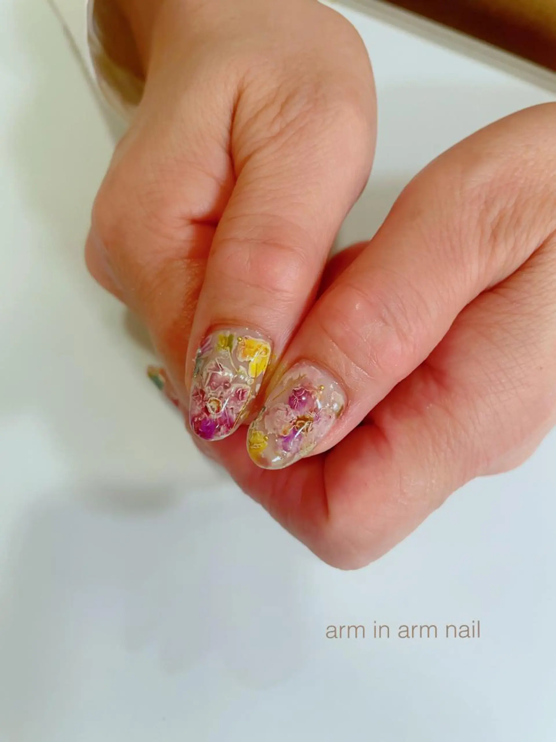 ネイル arm in arm ︎✿Yamamotoのマツエク・マツパデザイン