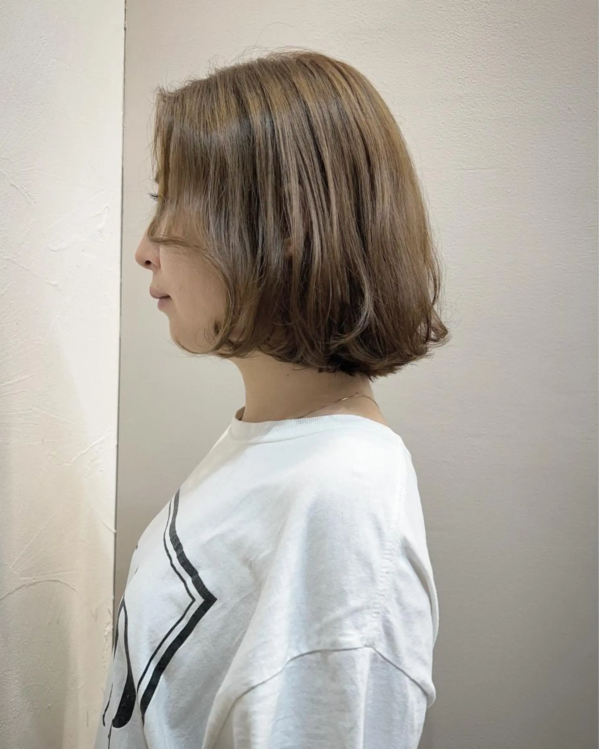 ショート カラー ボブレイヤー ボブ レイヤーカット テトネ タカシのヘアスタイル