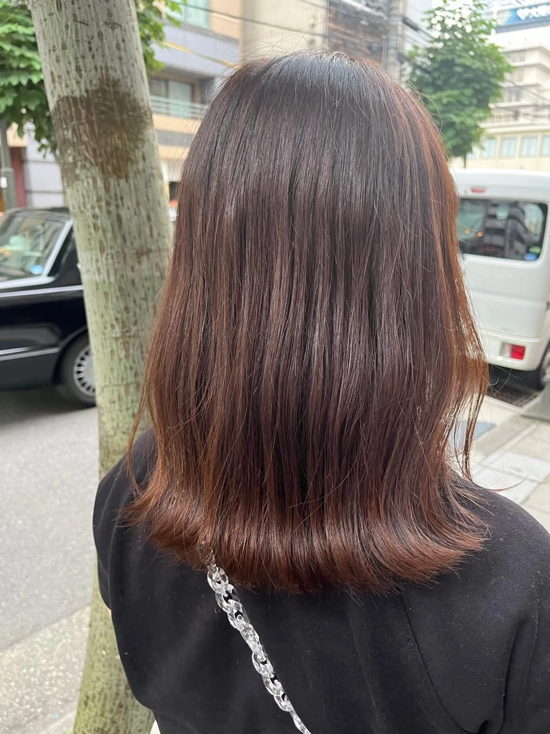 セミロング カラー ヘアアレンジ IT’s所属・韓国好き🇰🇷 美容師MIKUのヘアスタイル