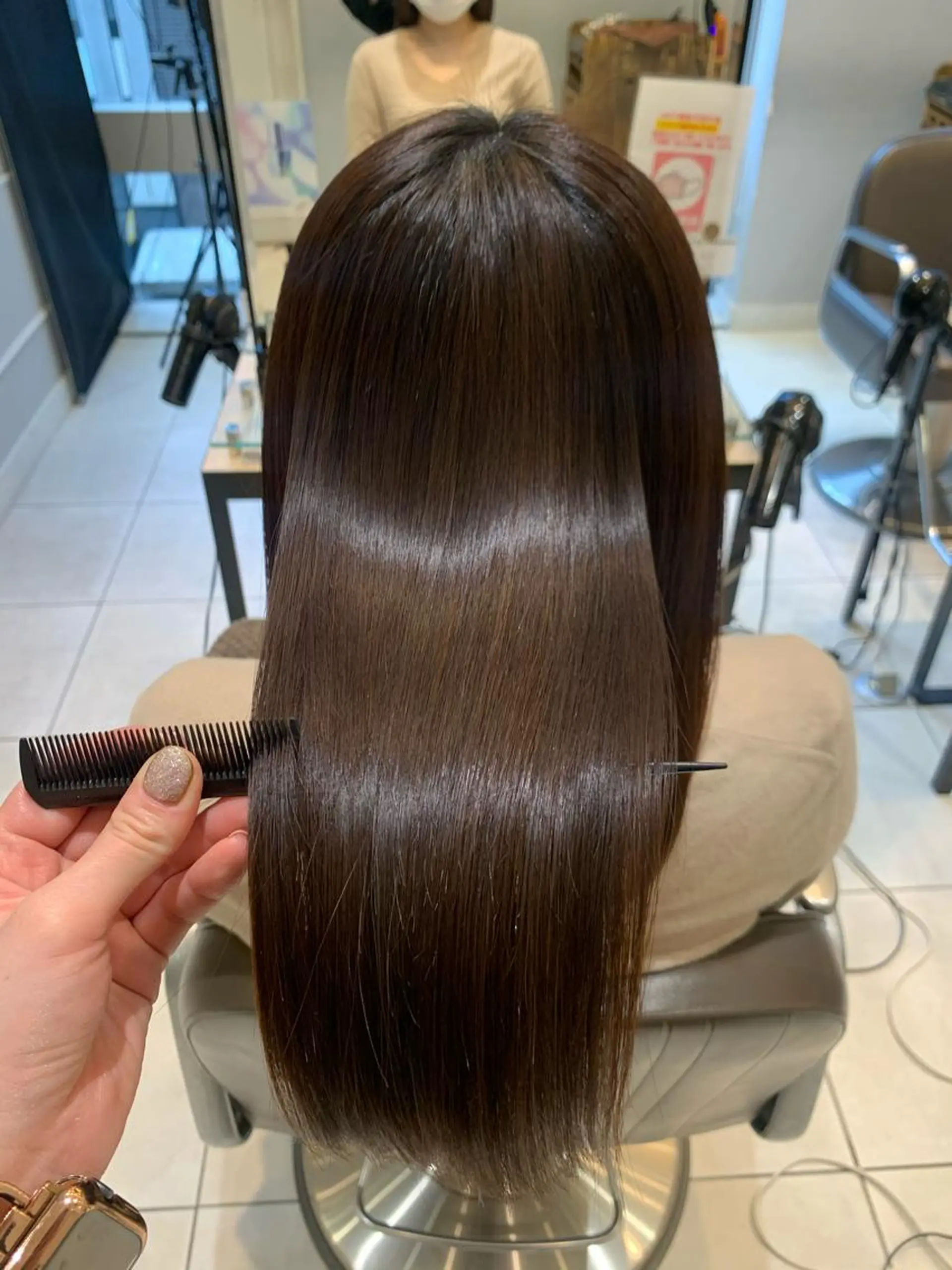 ミディアム カラー パーマ メンズ キッズ 髪質改善 酸熱トリートメント/ 髪質改善🌟玉井香奈のヘアスタイル