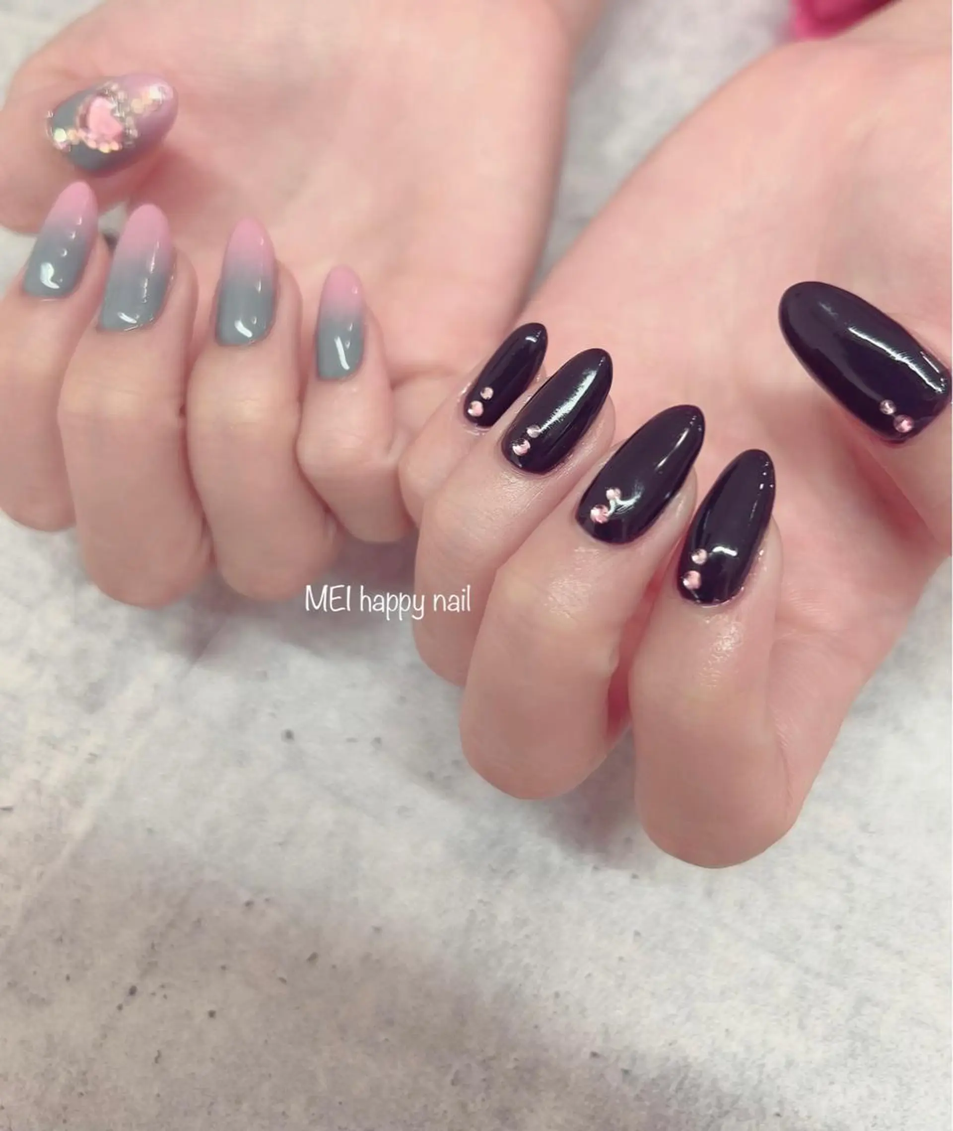 ネイル 北浦和 自爪育成ケアのネイルデザイン