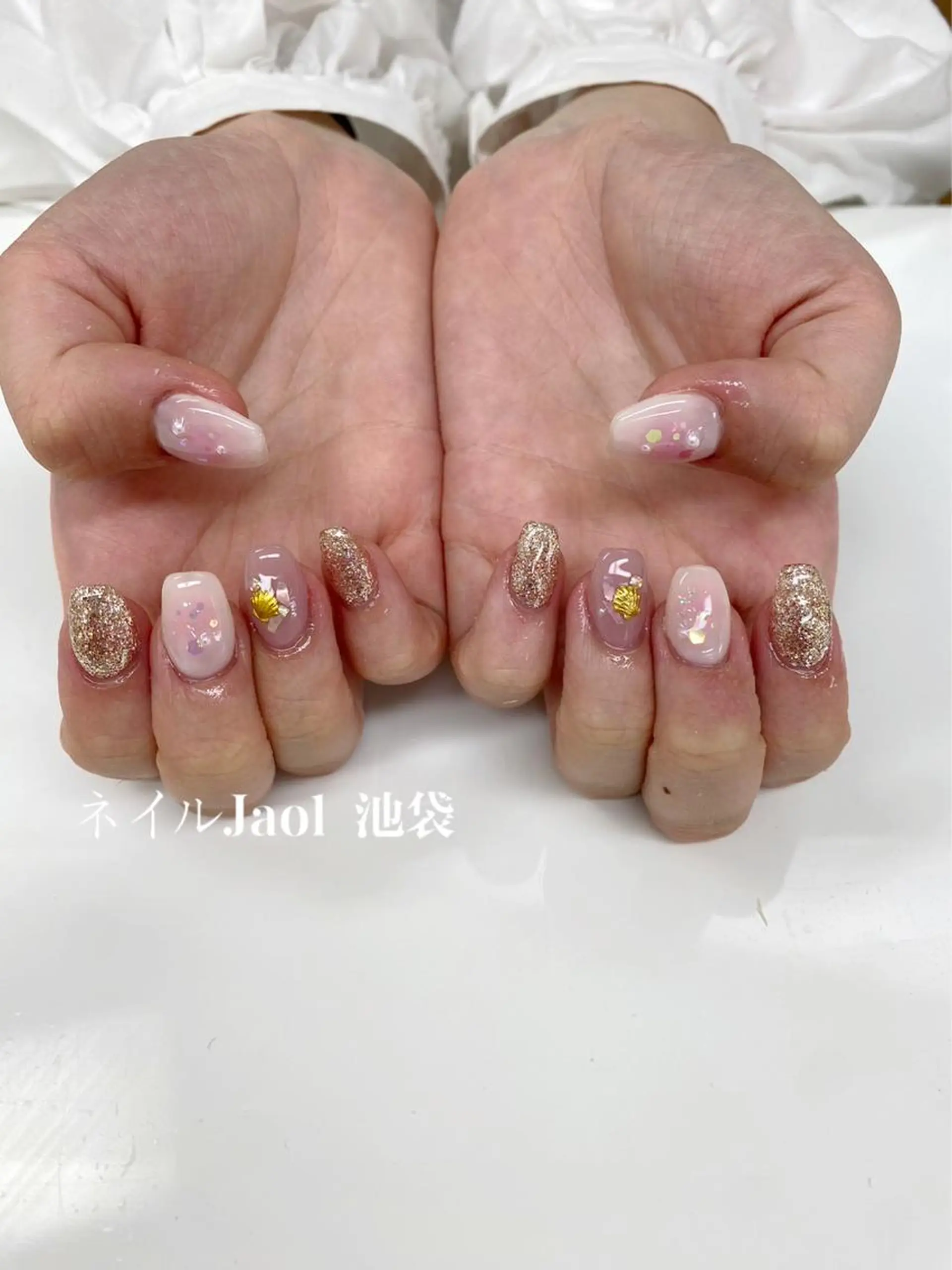 ミディアム ハンドネイル nail jaol池袋店所属・ネイルJaol 池袋のネイルデザイン
