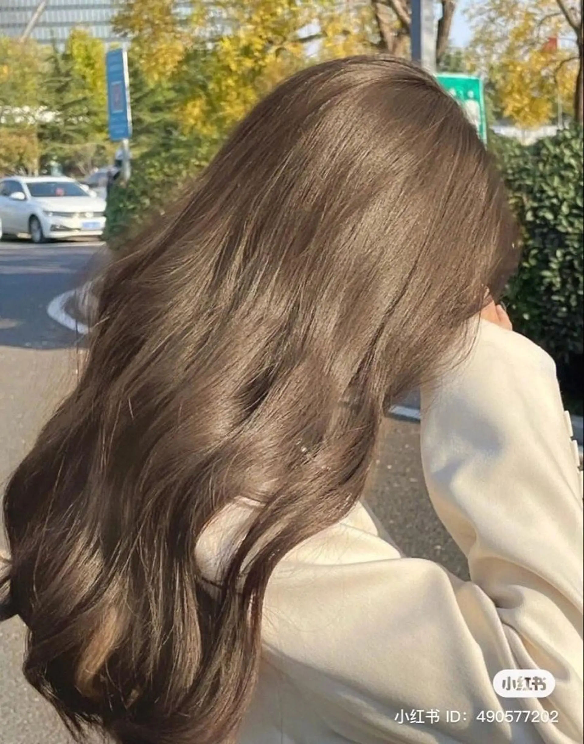 ロング カラー カット ヘアカラー 大人上品🤍透明感 ベージュ🤍REOのヘアスタイル