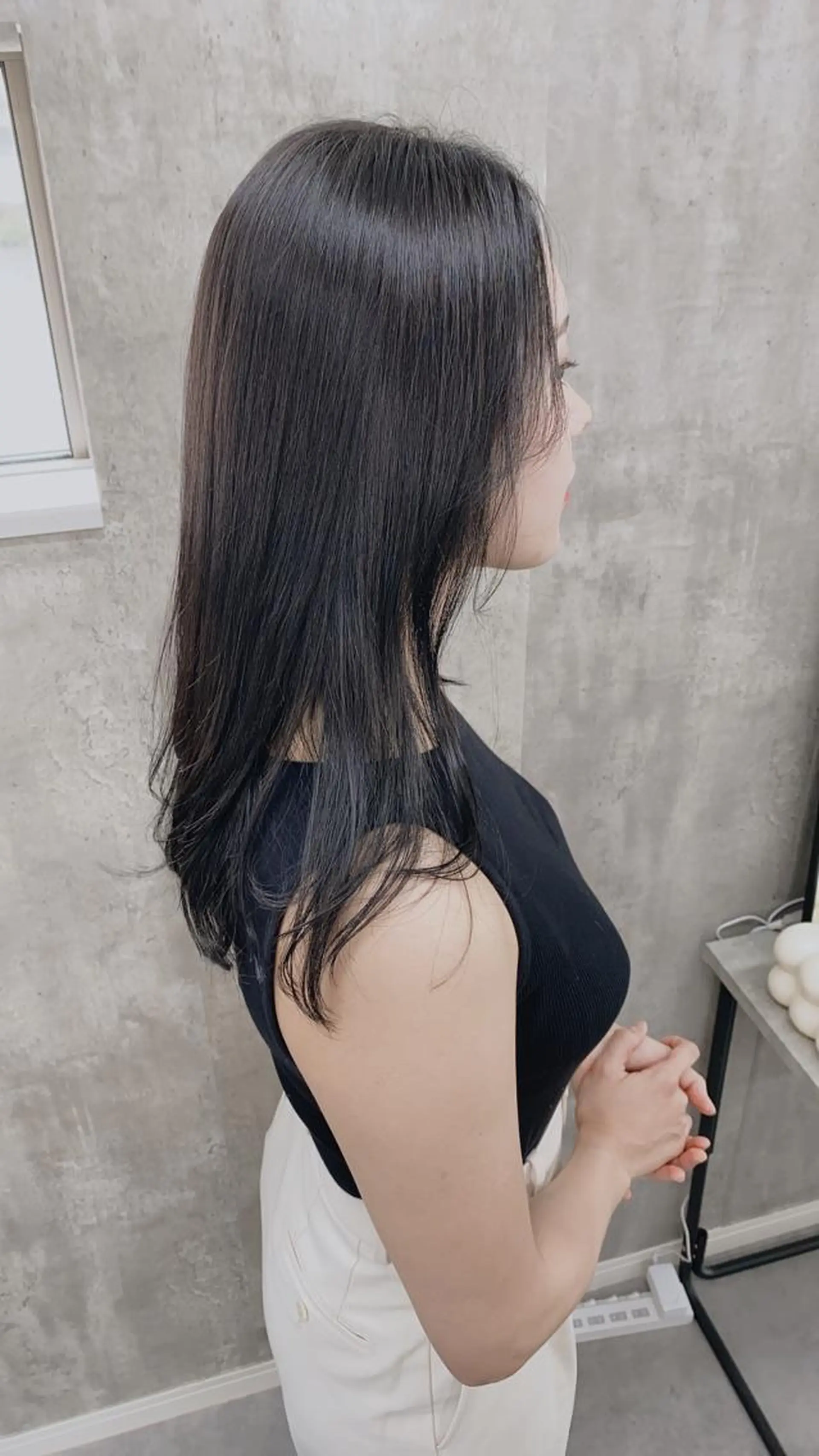 ロング カラー オルチャンヘア 1席のみの 美容室IKKIのヘアスタイル