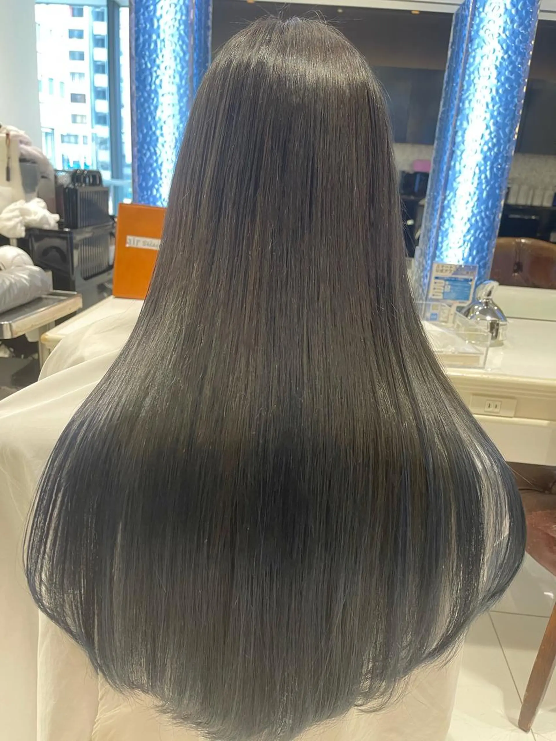 ロング カット 縮毛矯正 トリートメント レイヤー/韓国 ❤️髪質改善 芹奈のヘアスタイル