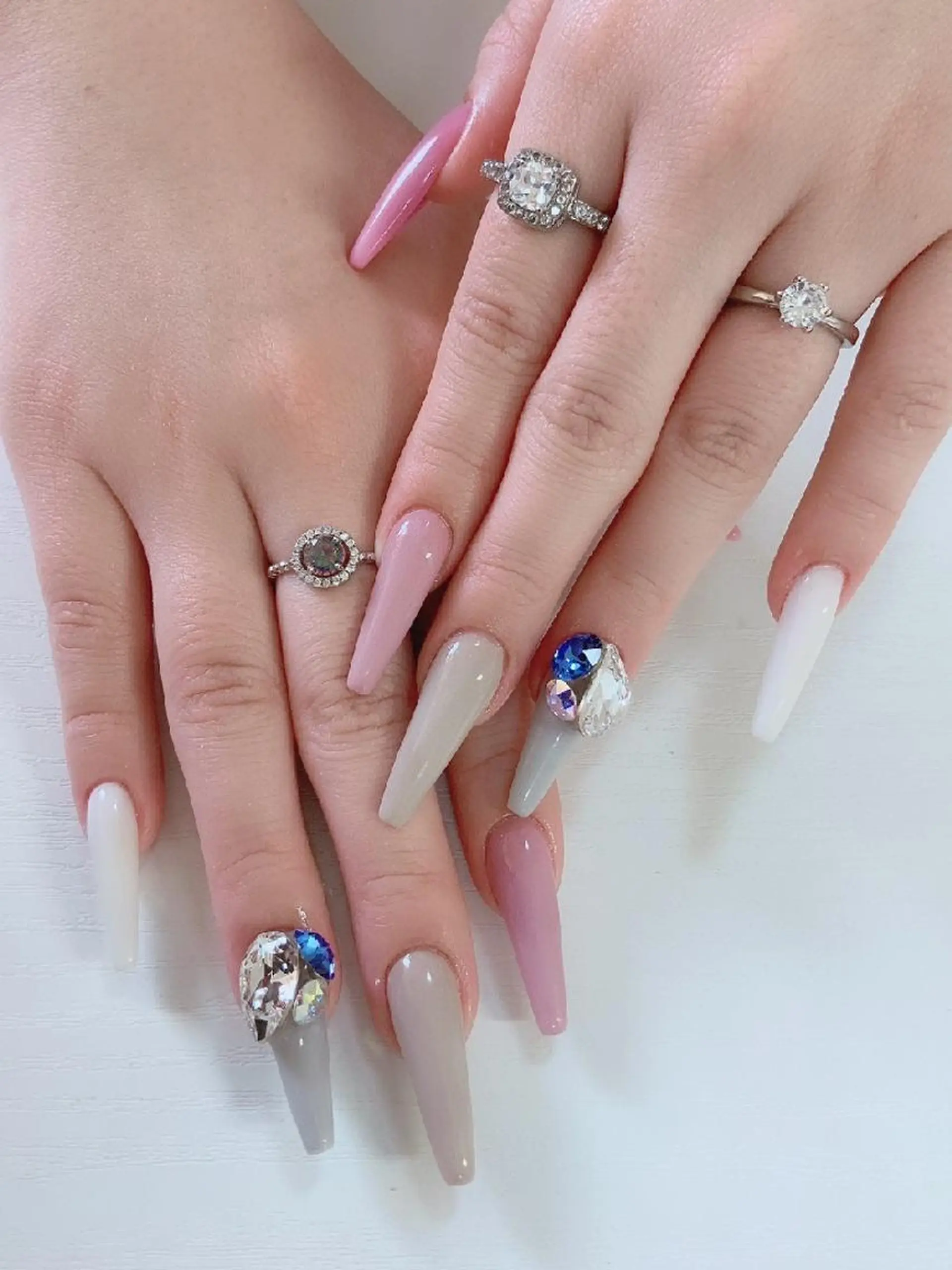 ネイル ロングネイル シンプルネイル   MAKI NAILのネイルデザイン