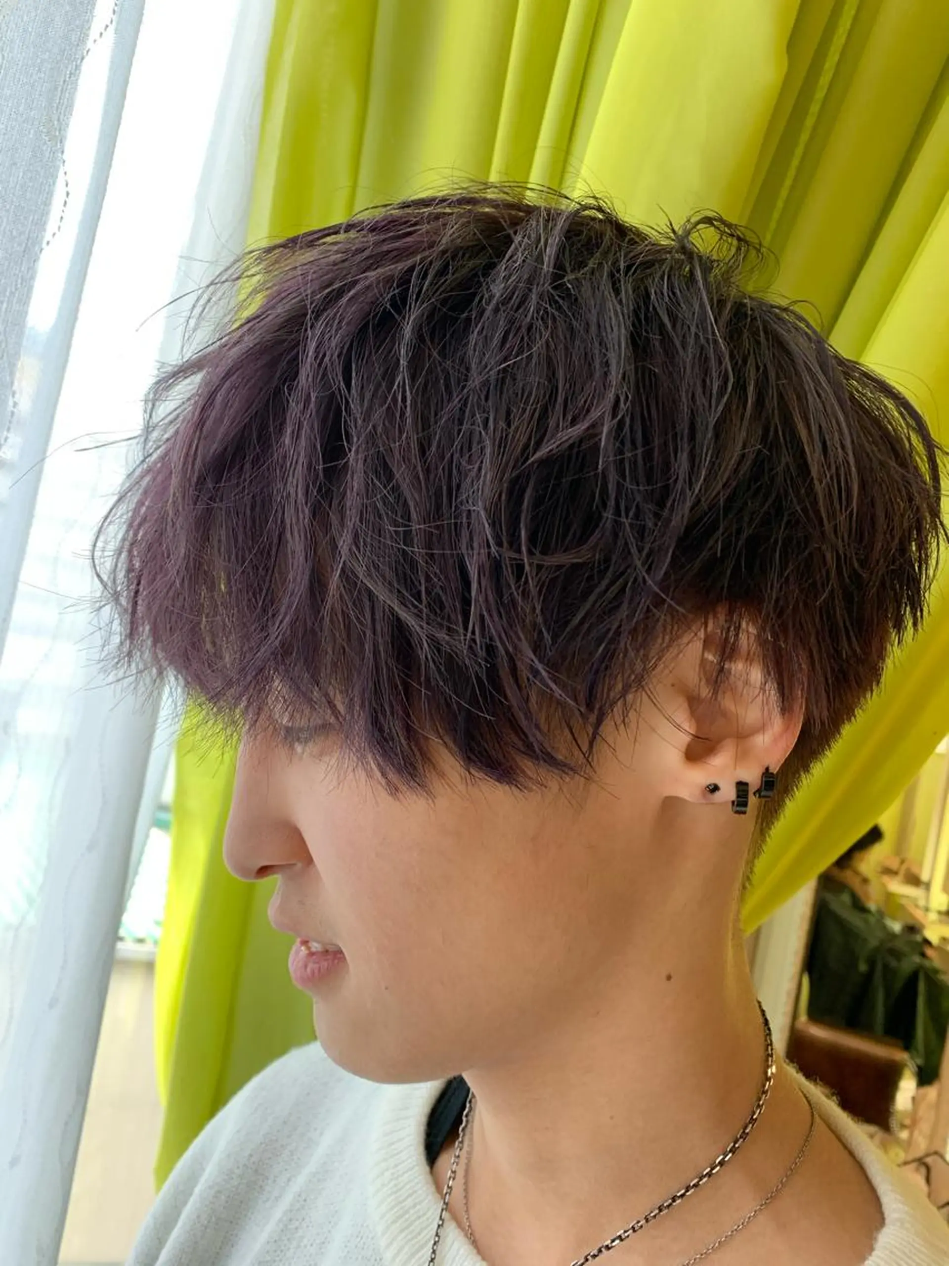 カラー パーマ ヘアアレンジ メンズ 増渕 駿介のヘアスタイル