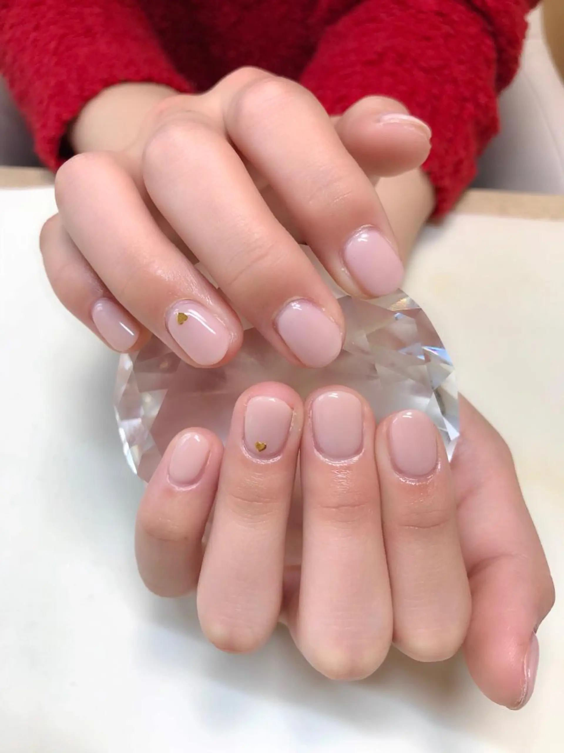 ネイル ハート 'mm所属・'mm  (ミリ) ＭＡＮＡＭＩのネイルデザイン