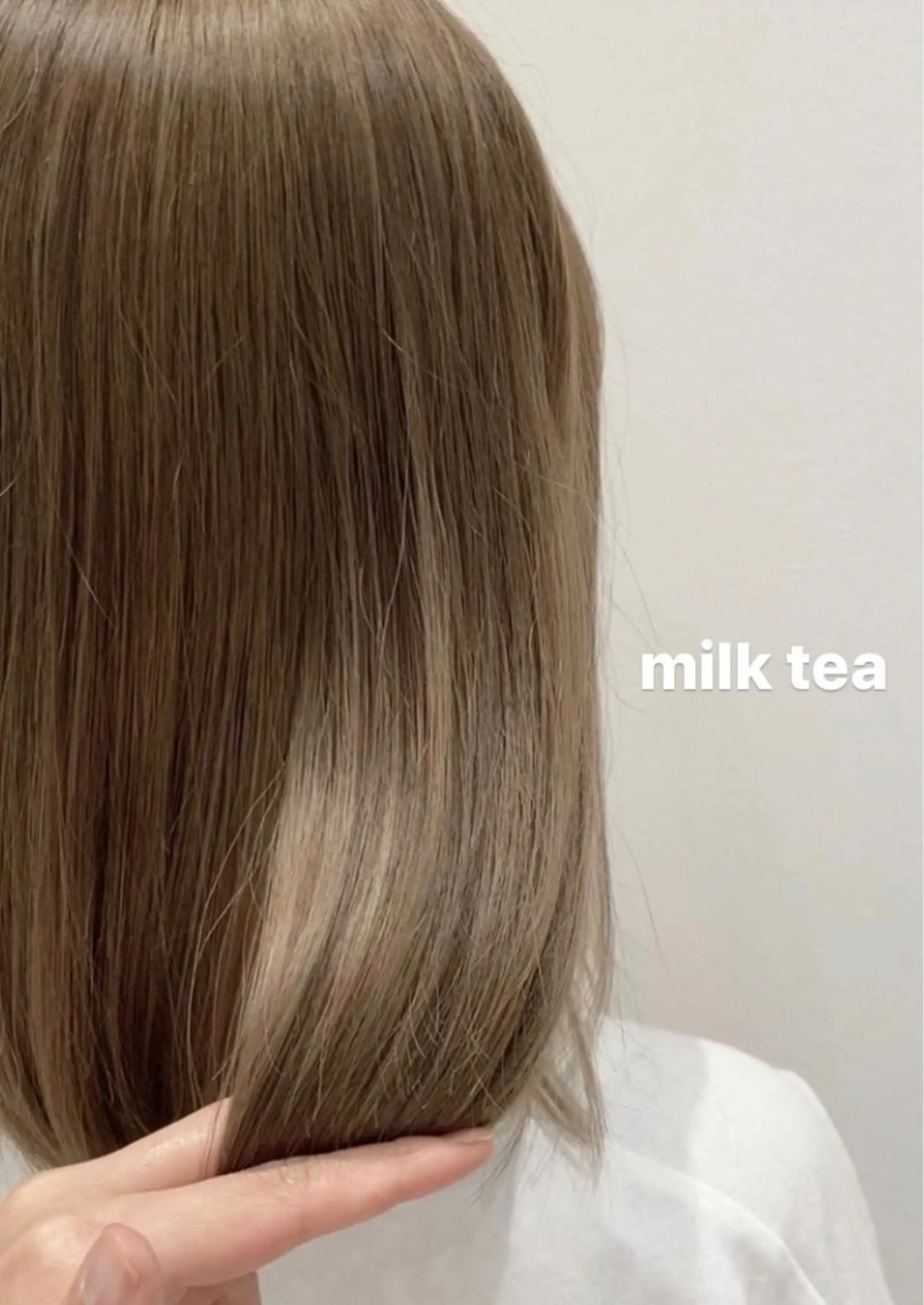 ミディアム カラー ベージュカラー ブリーチ ケアブリーチ ダブルカラー I know所属・木下 奈々のヘアスタイル