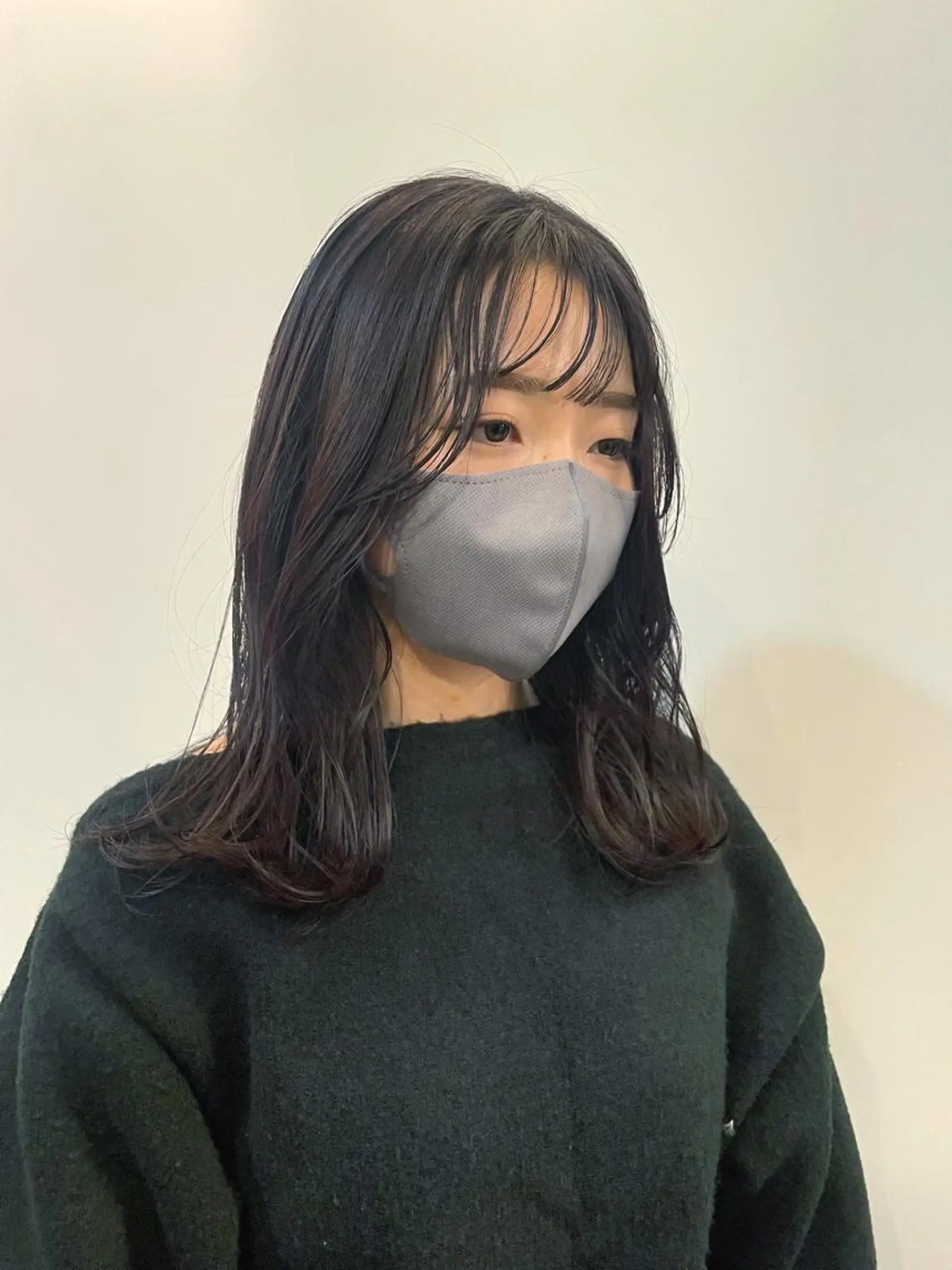 セミロング カラー パープルカラー カット ヘアカラー トリートメント HIROKI ” stylistのヘアスタイル