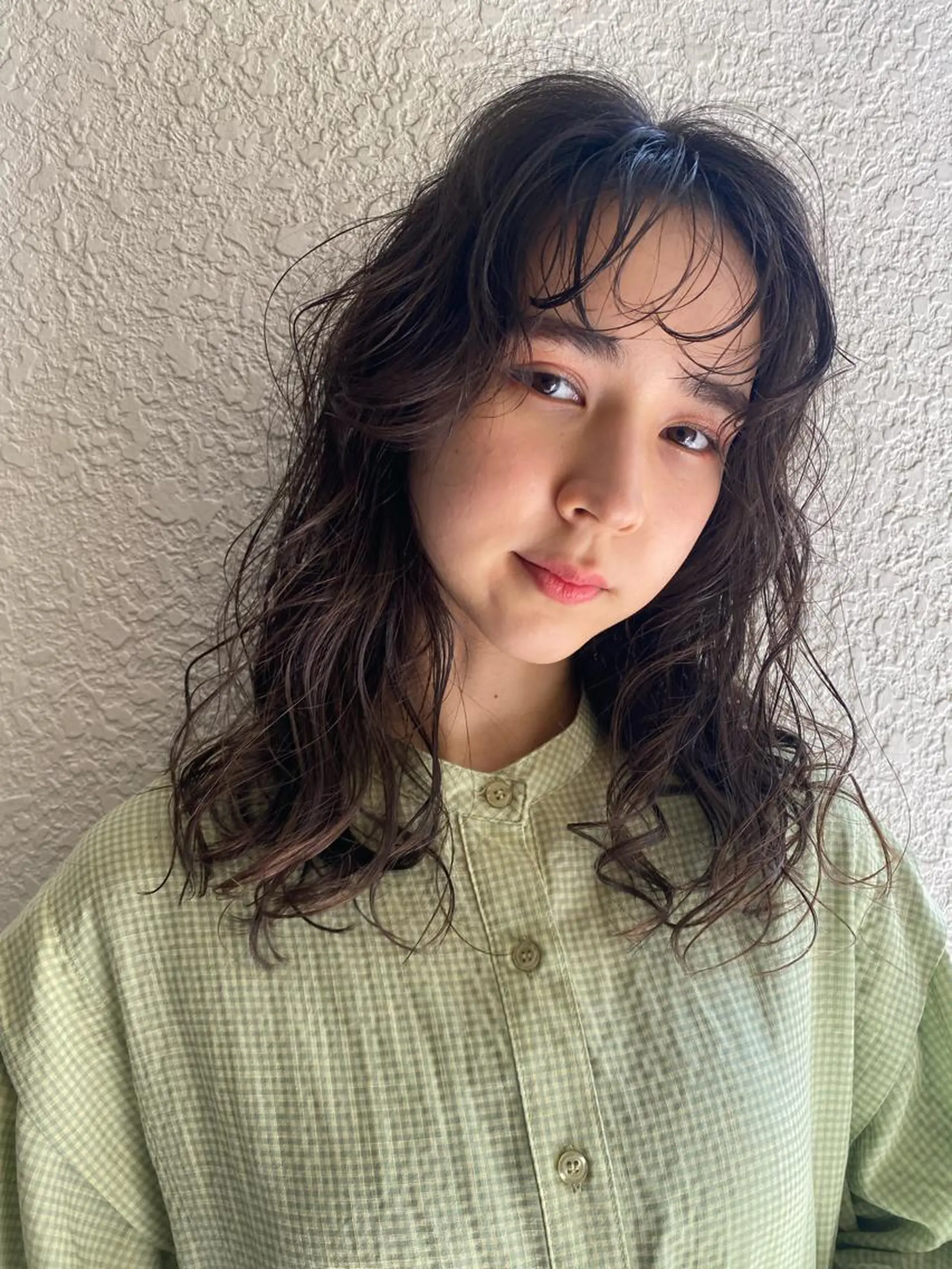 ロング カラー パーマ ヘアカラー トリートメント Hayashi Shioriのヘアスタイル