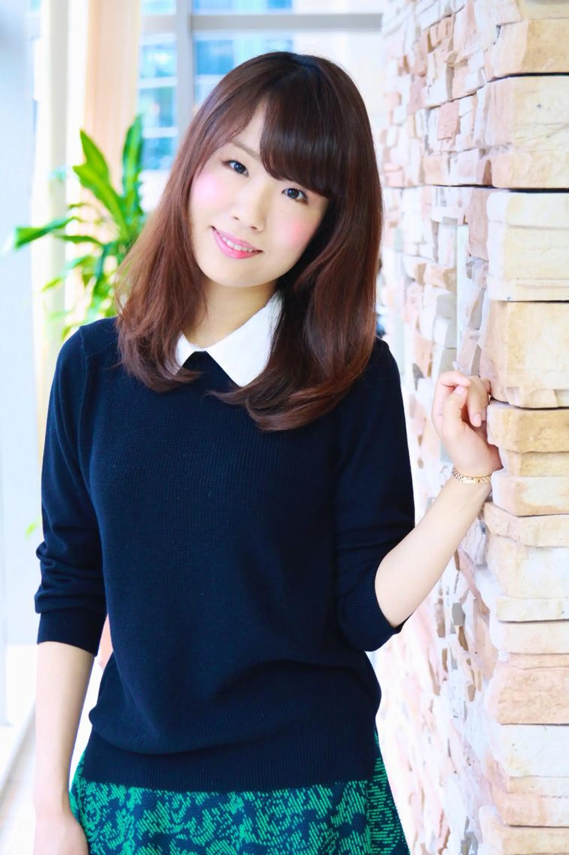 ミディアム カラー ブラウンカラー TAKU　小顔カット 大人女性💇専門のヘアスタイル