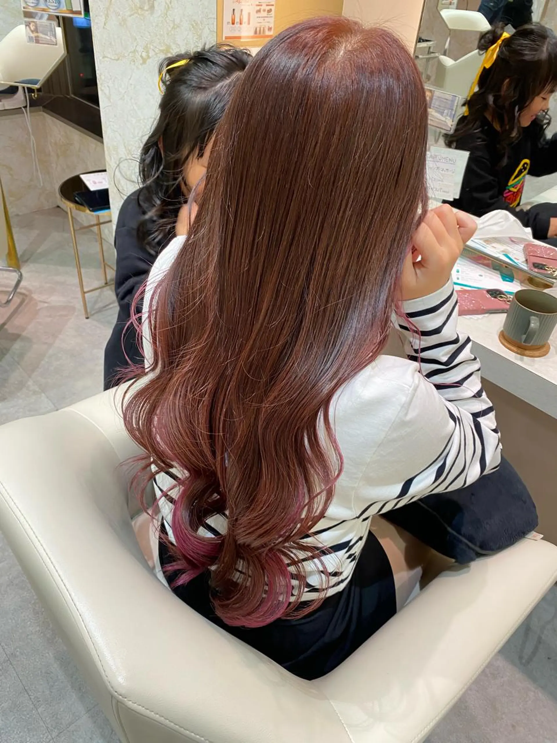 ロング カラー 店長/mao/ 前髪/顔周りカットのヘアスタイル