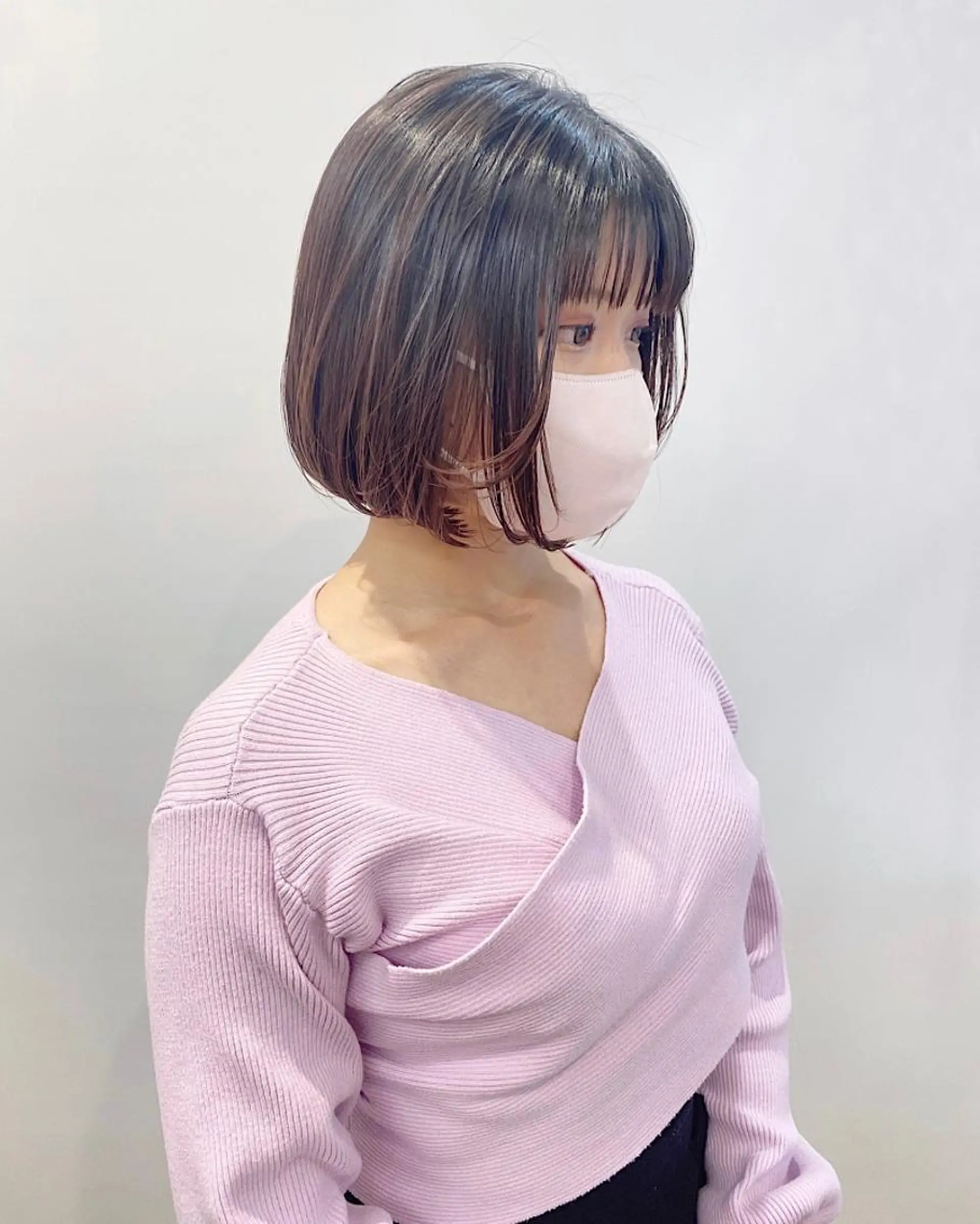 ミディアム ボブ 石山 /切りっぱなしボブのヘアスタイル