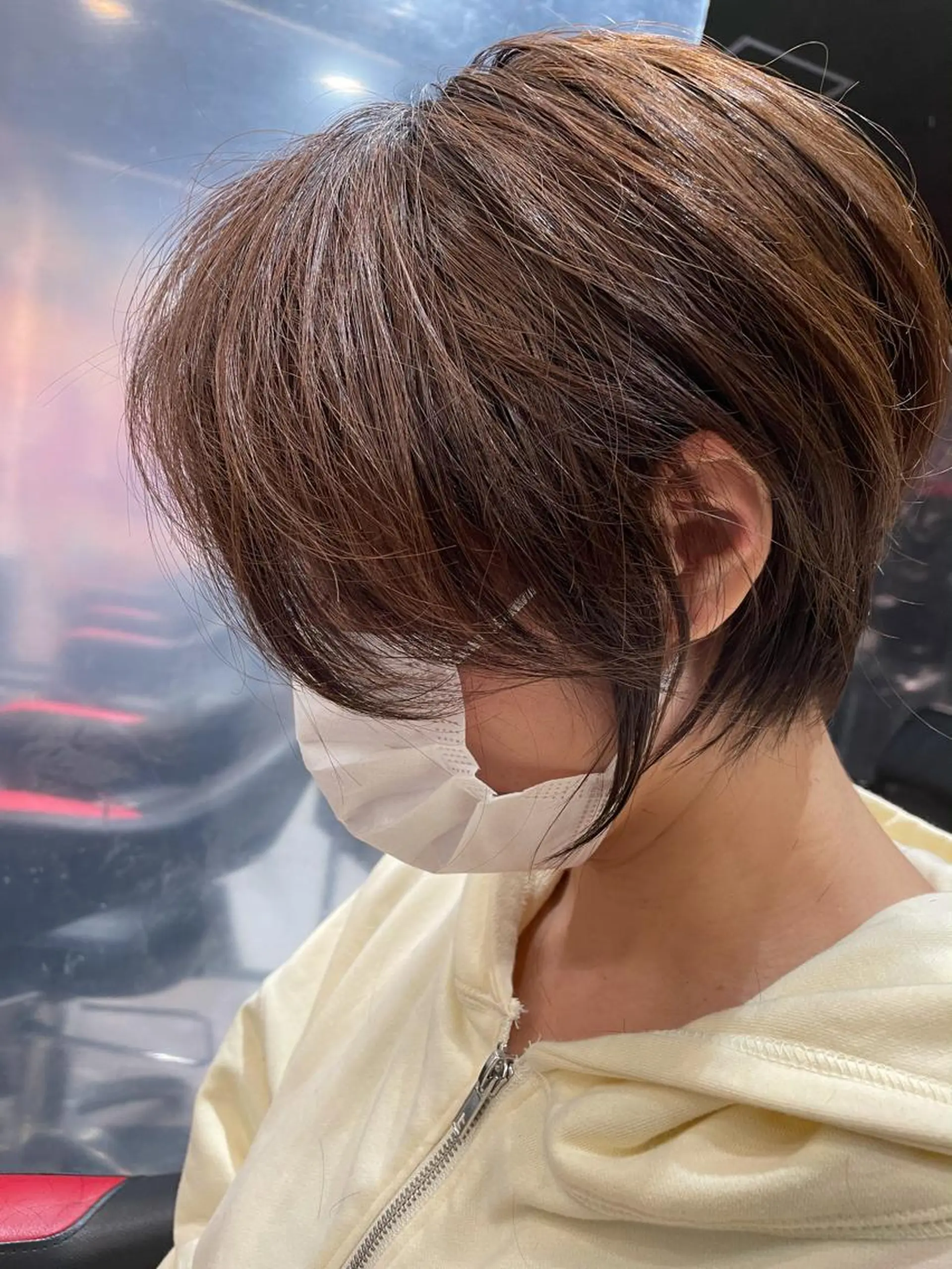 ショート カラー ショートボブ ボブ ショートヘア メンズヘア特化 崎田 成人のヘアスタイル