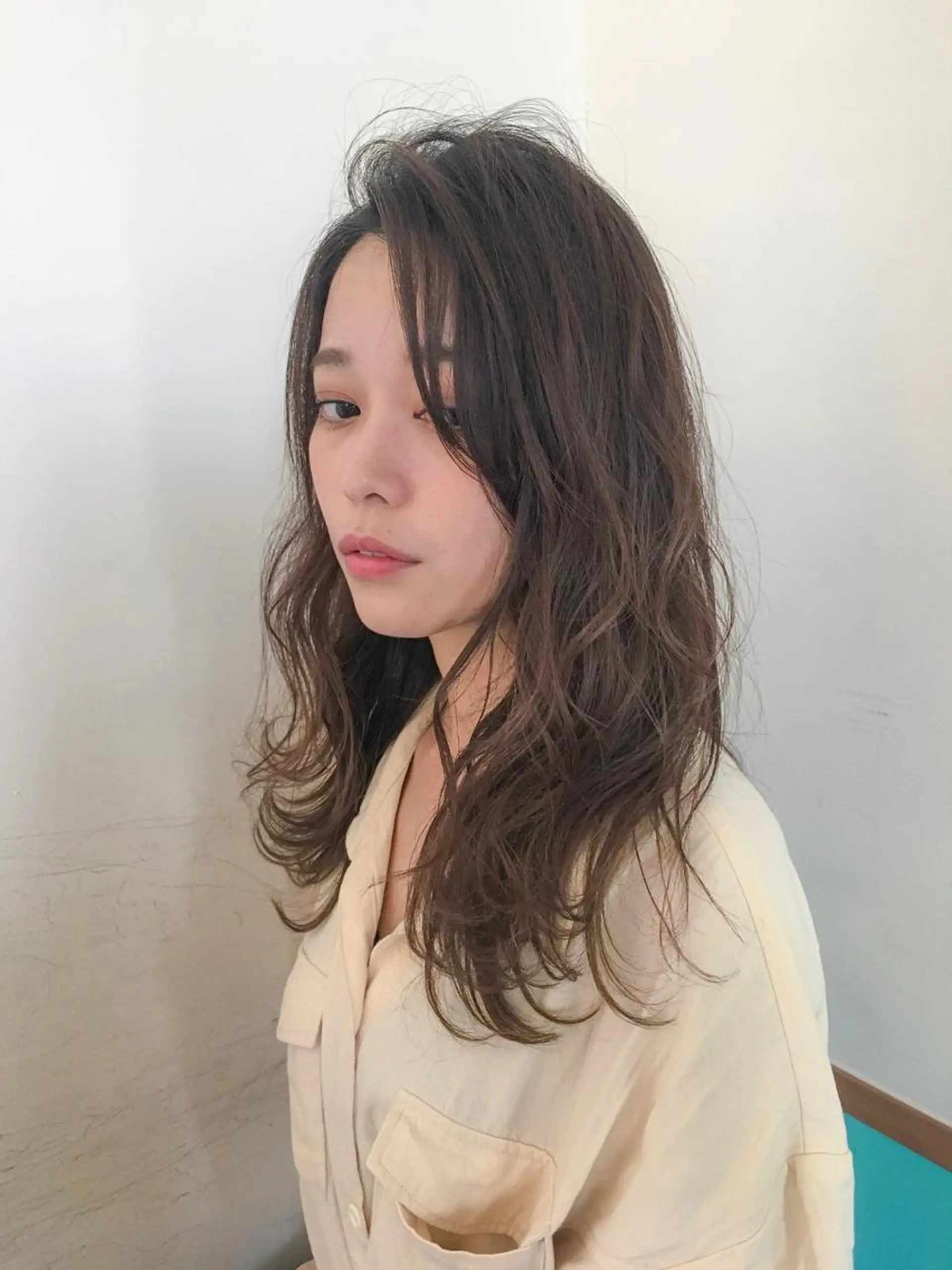 セミロング カット トリートメント 🇰🇷韓国レイヤー 錦糸町【北山謙三】のヘアスタイル