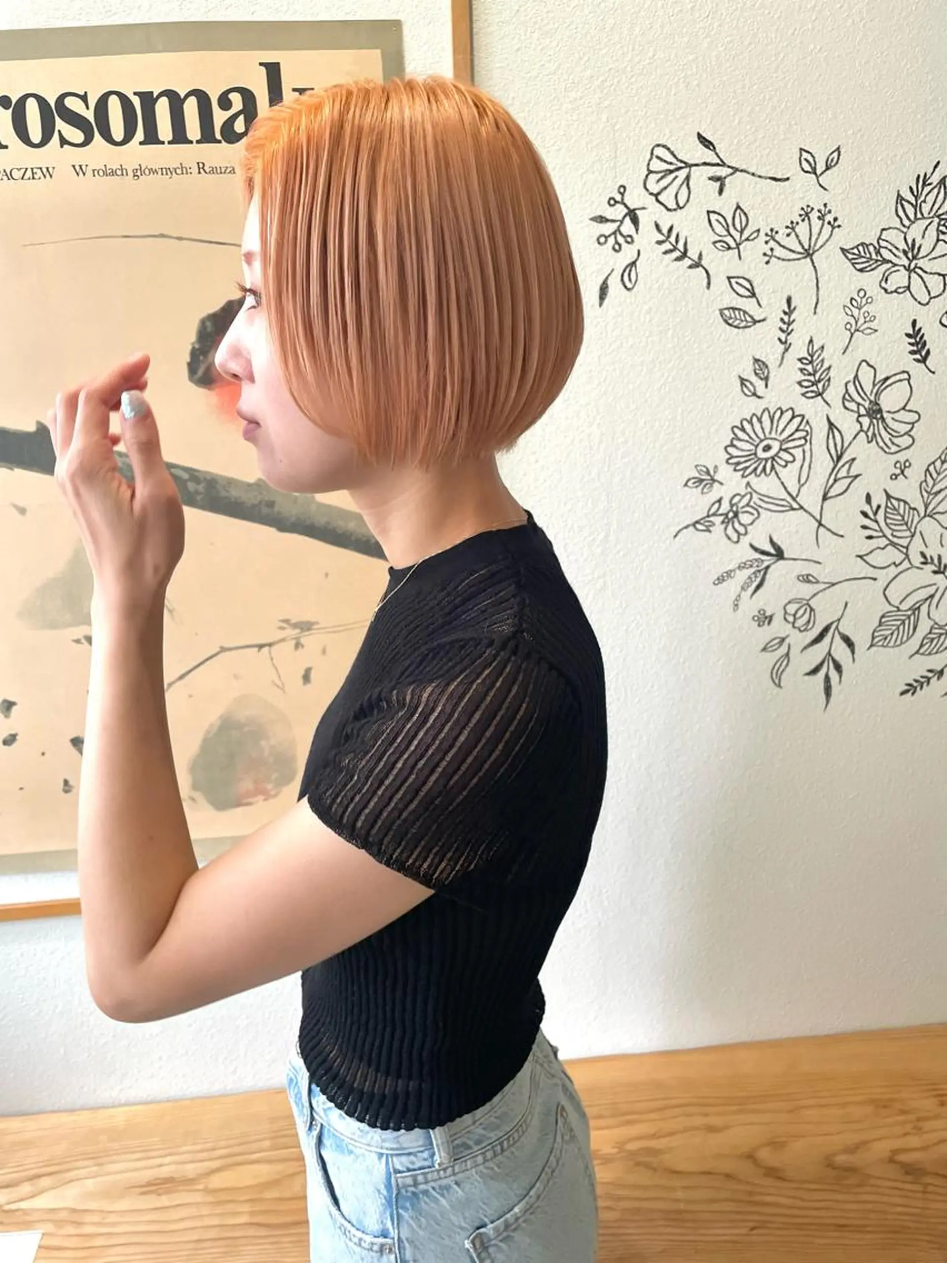 ショート カラー カット ヘアカラー トリートメント ヒナゴ トヨカズのヘアスタイル