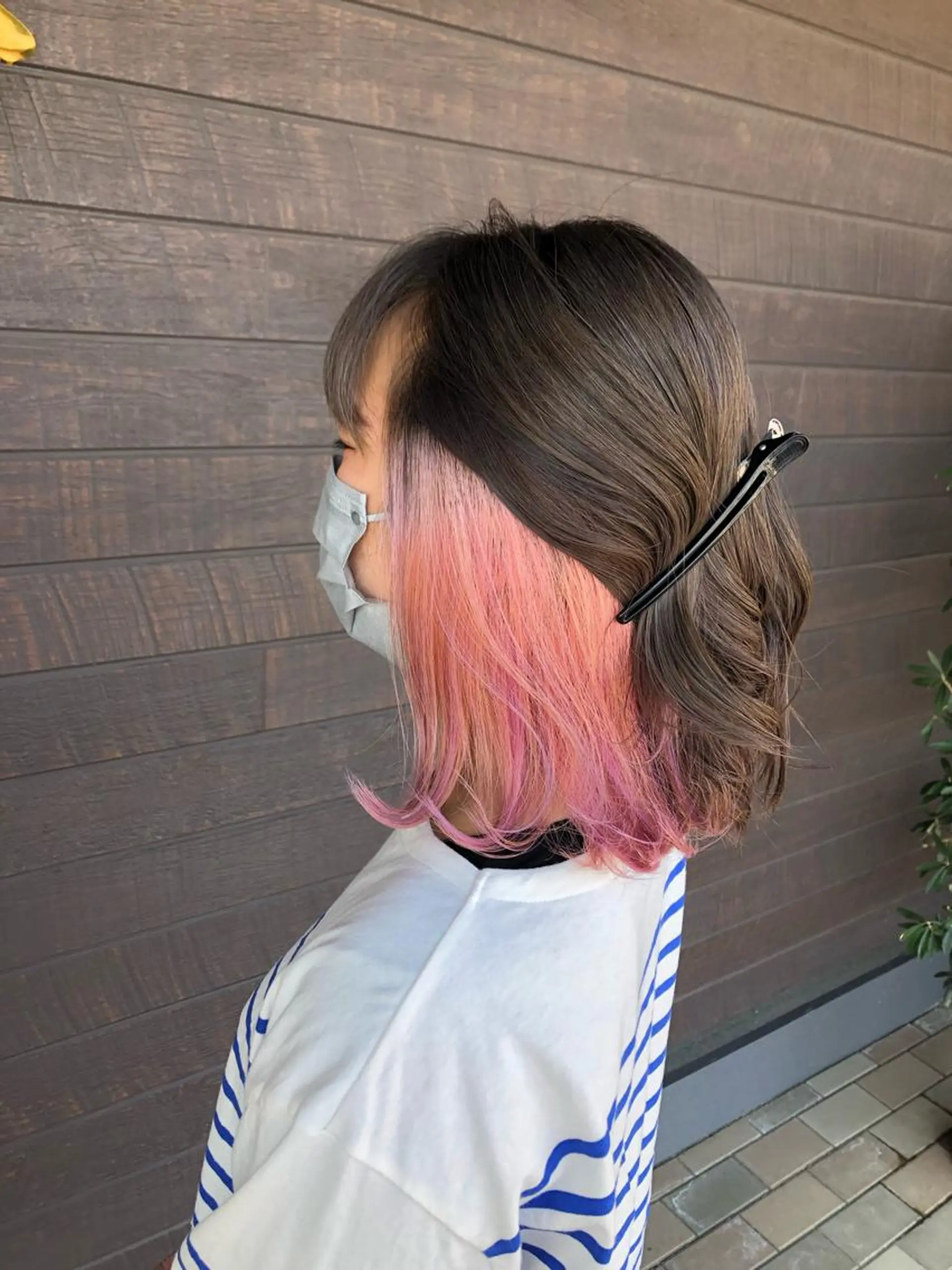 ミディアム 太白区白髪ぼかし/ ボブカット/千葉達人のヘアスタイル