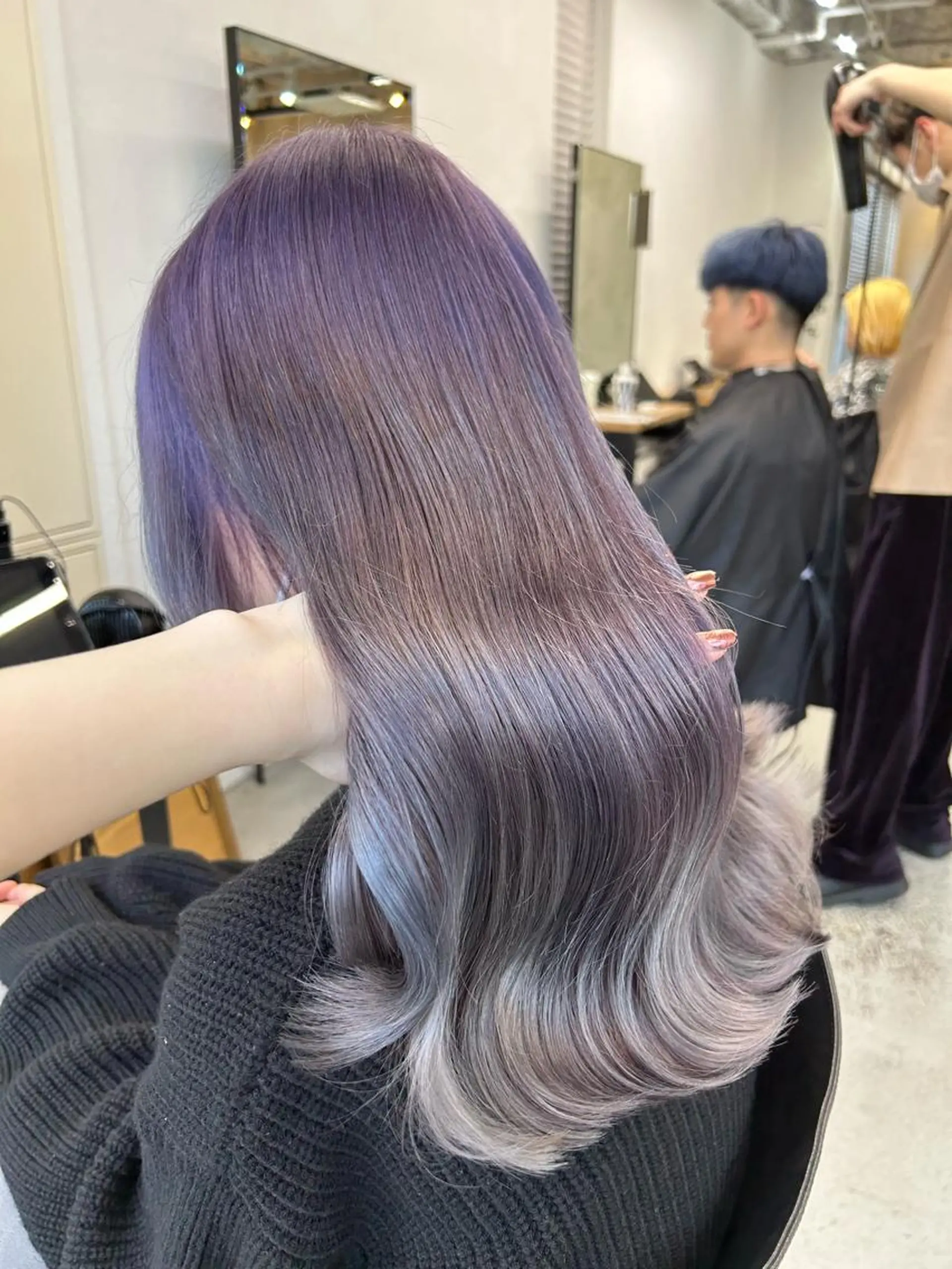 ロング カラー ヘアアレンジ ブリーチ ケアブリーチ ヘアカラー トリートメント 韓国/ハイトーン/ ボブ🎀MIKU🎀のヘアスタイル