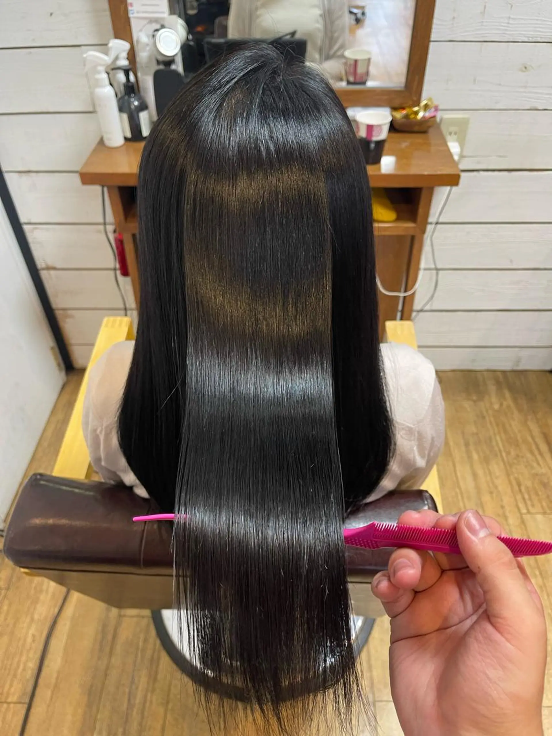 ロング カット ヘアカラー トリートメント 平田 たかしのヘアスタイル