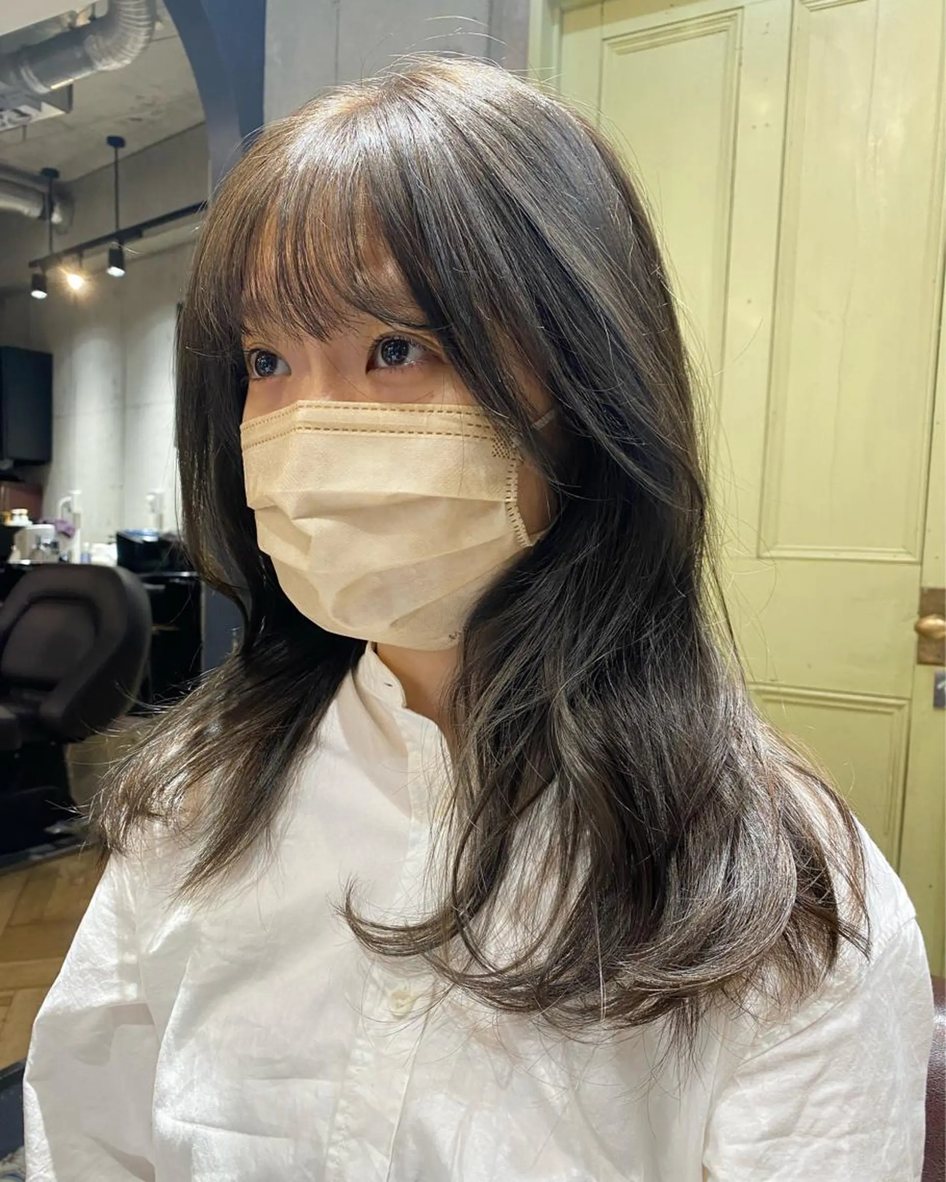 セミロング カラー ヘアカラー 透明感カラー 🩰asumiのヘアスタイル