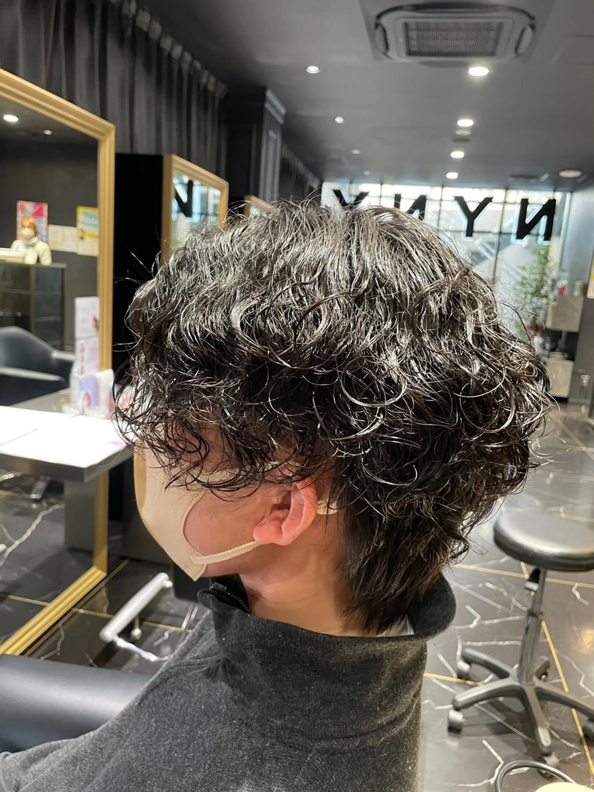 パーマ メンズ 透明感カラー/ 韓国風🌿RIKOのヘアスタイル