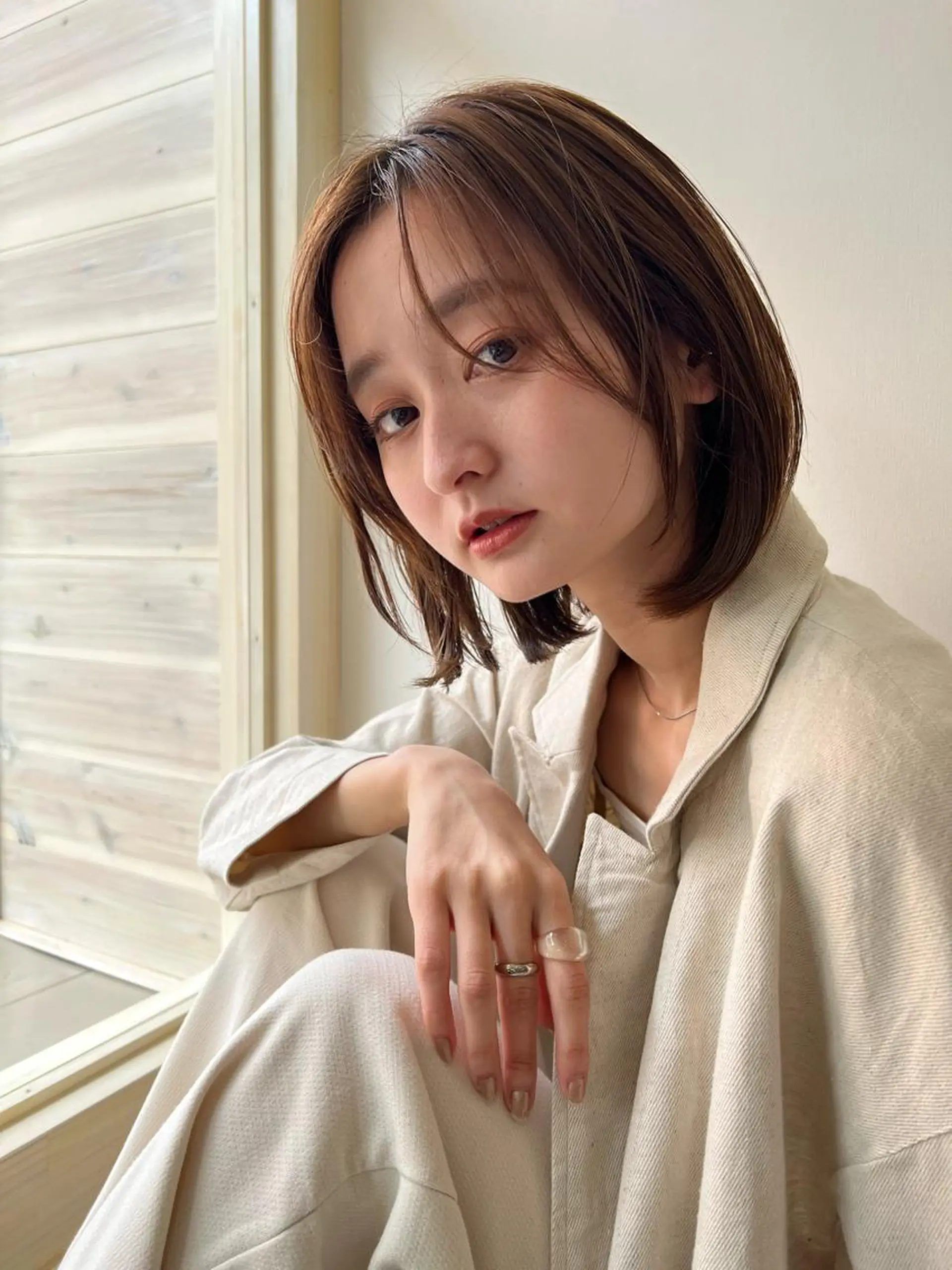 ミディアム カラー 《放出》Forte マネージャー山根英明のヘアスタイル