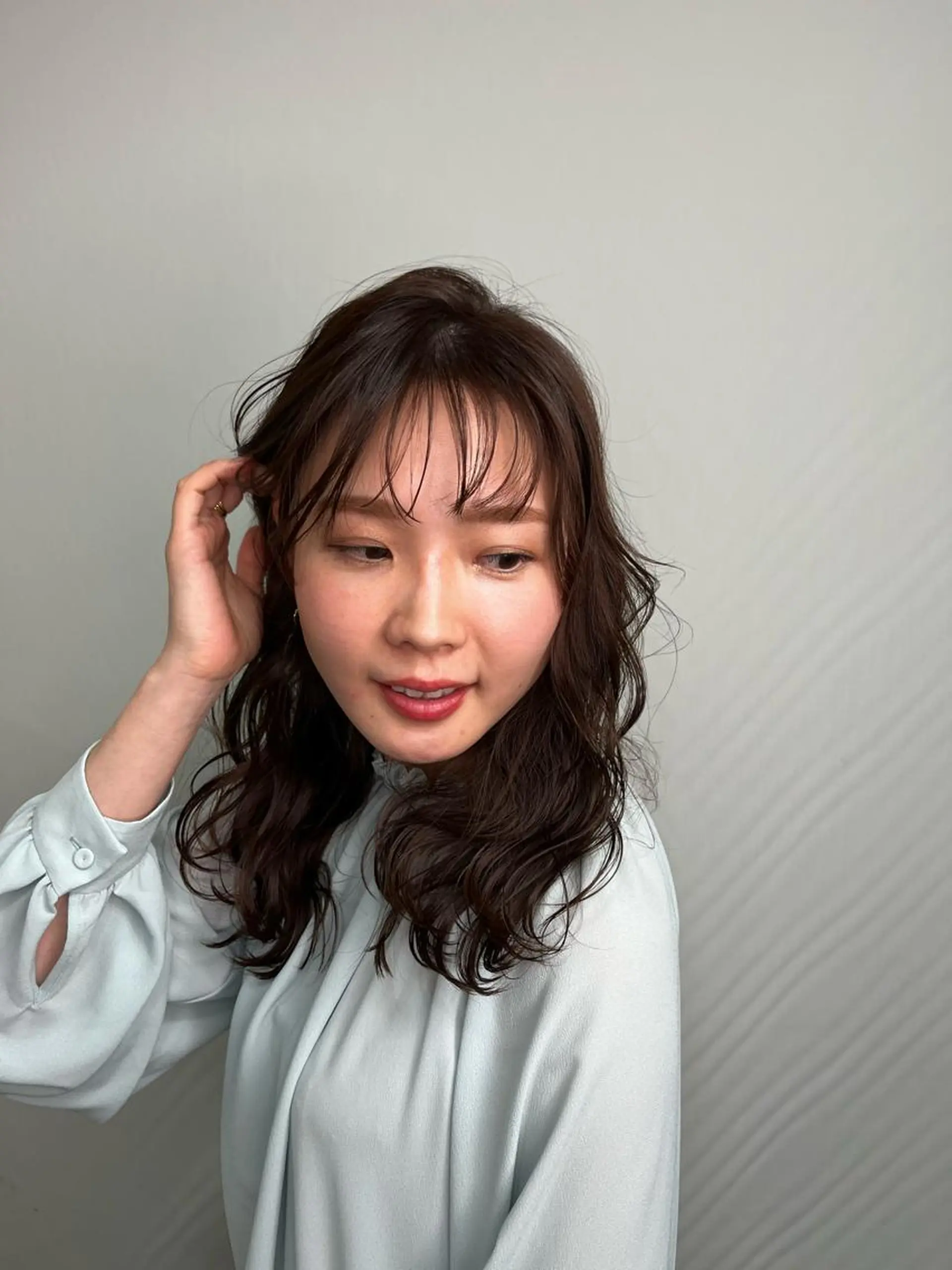 ロング カラー ウスイマイコ カット/ケアカラーのヘアスタイル