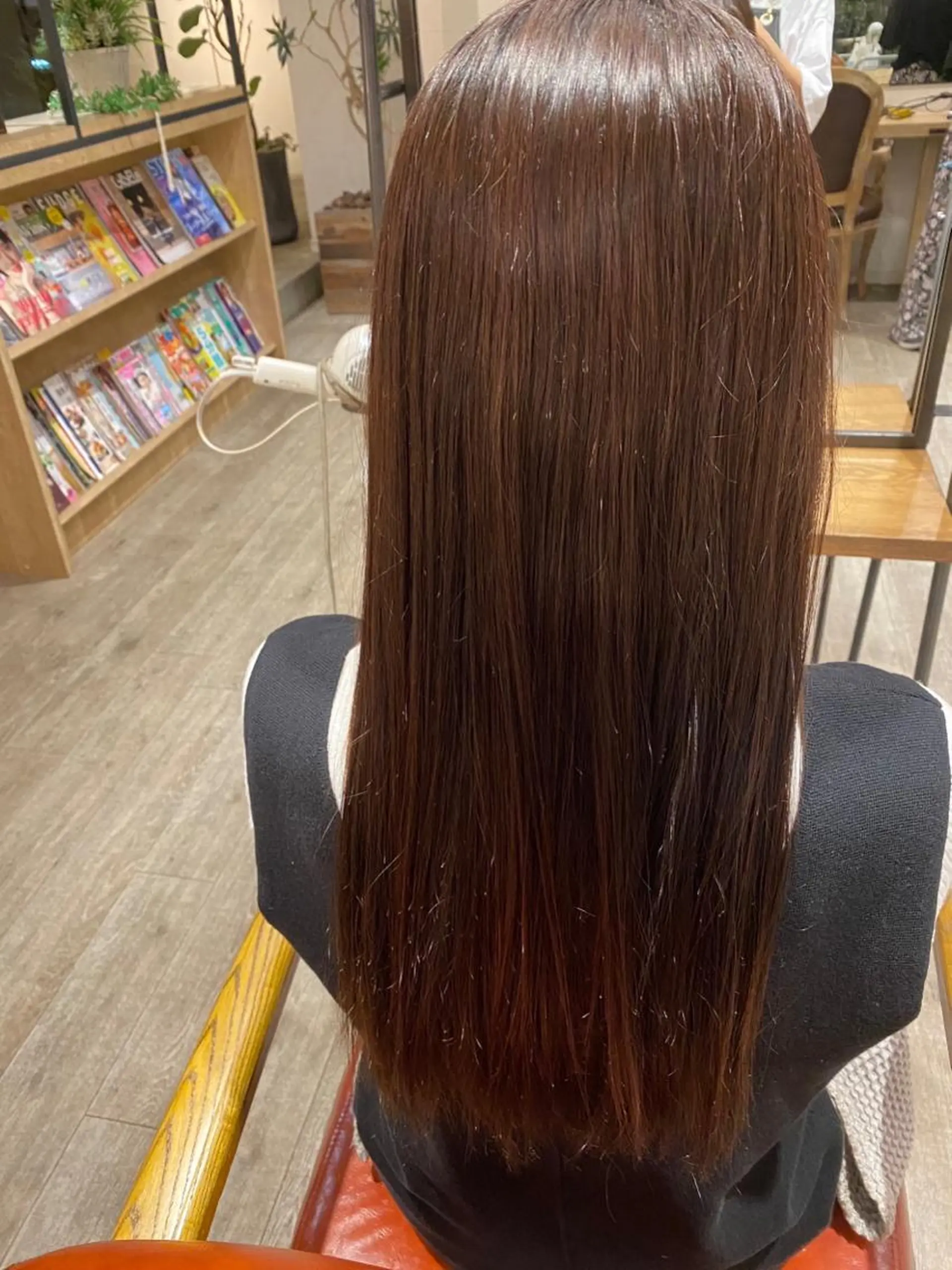 ロング 縮毛矯正 トリートメント 岡田 真弥のヘアスタイル