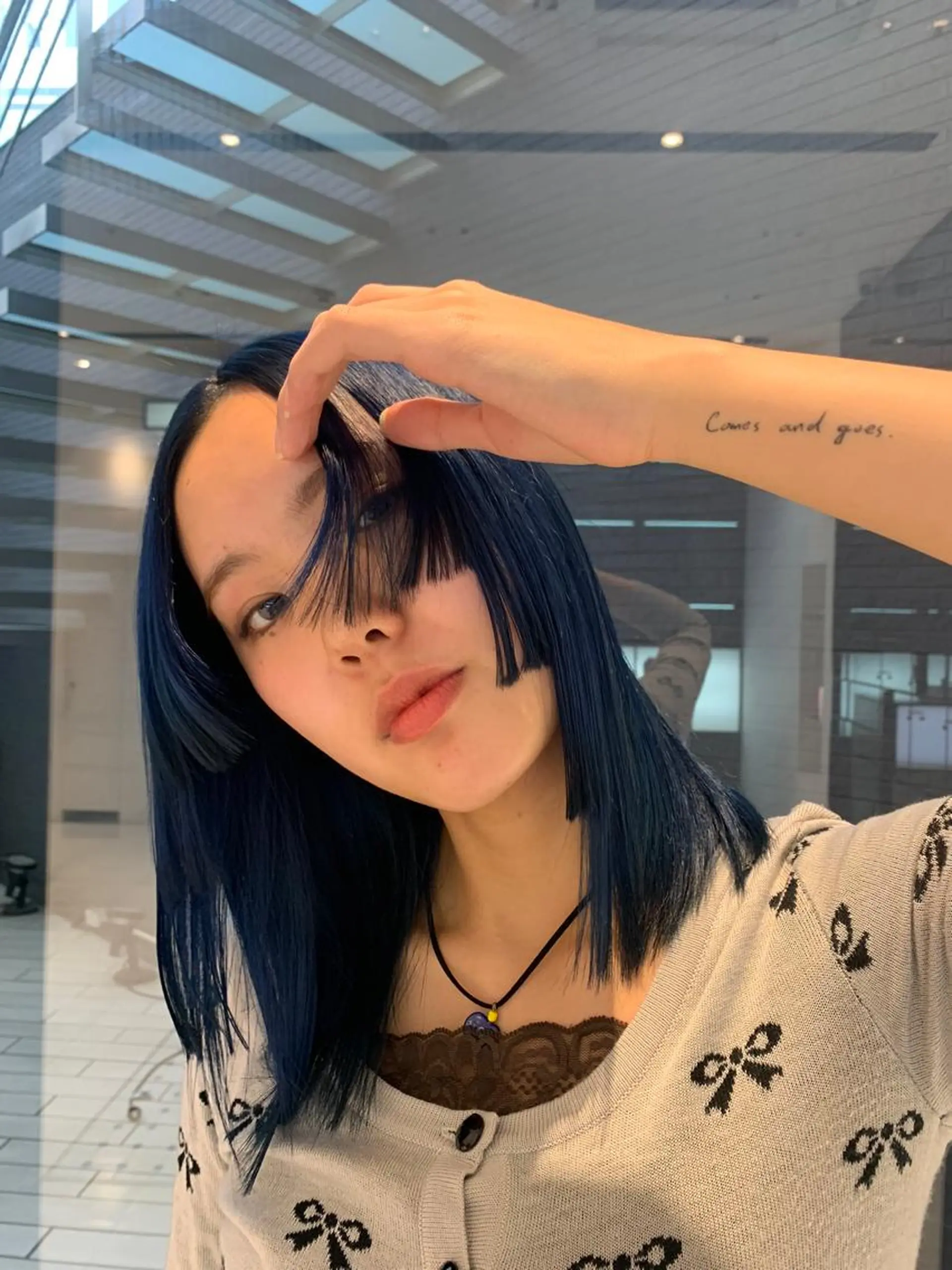 カラー ブルーカラー ネイビーカラー ヘアカラー keen吉祥寺所属・🎀ハイトーンカラー ☆彡SAYAのヘアスタイル