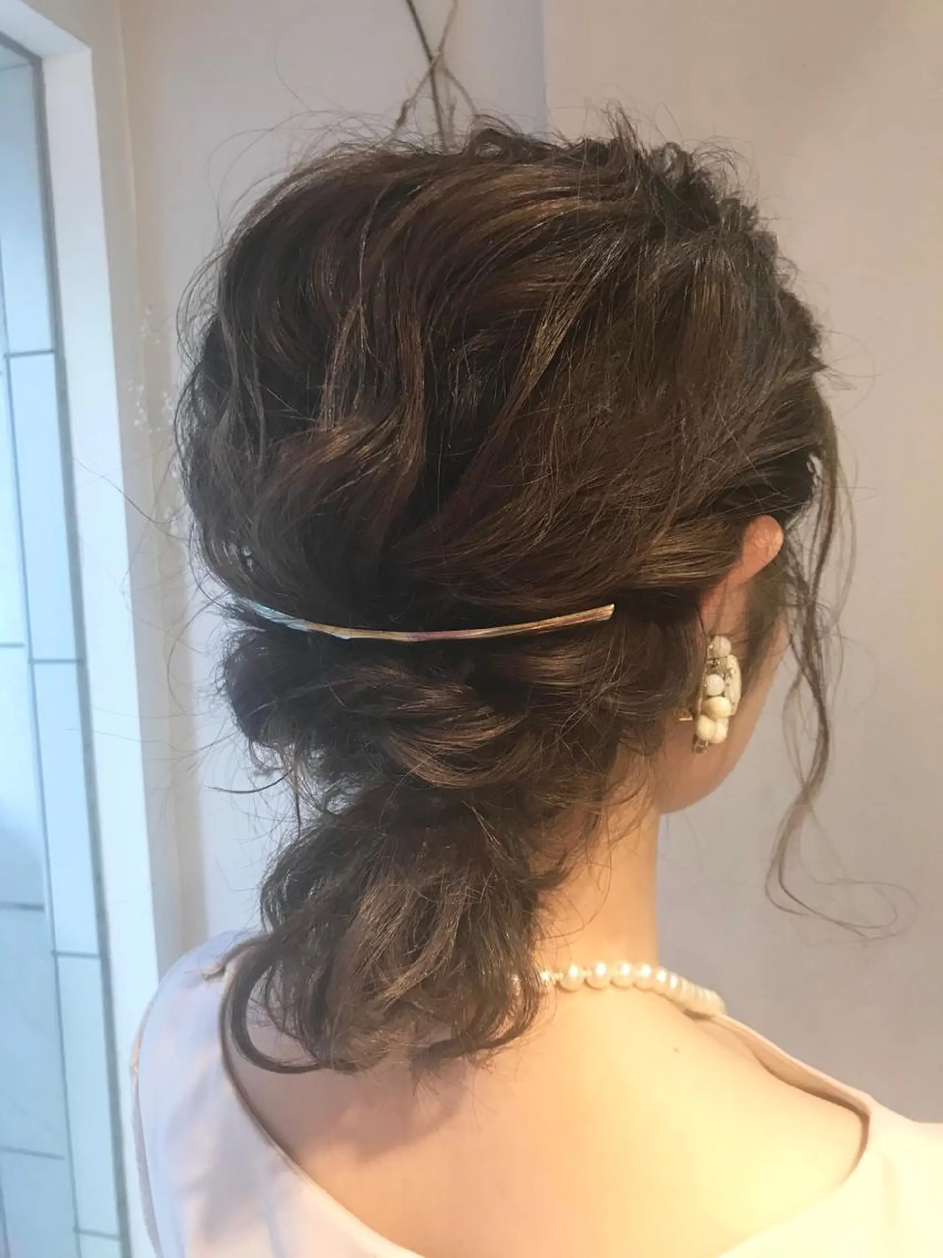 ミディアム ヘアアレンジ ポニーテール 結婚式・ブライダル Neolive Cava 相模大野店所属・sola: neoliveのヘアスタイル