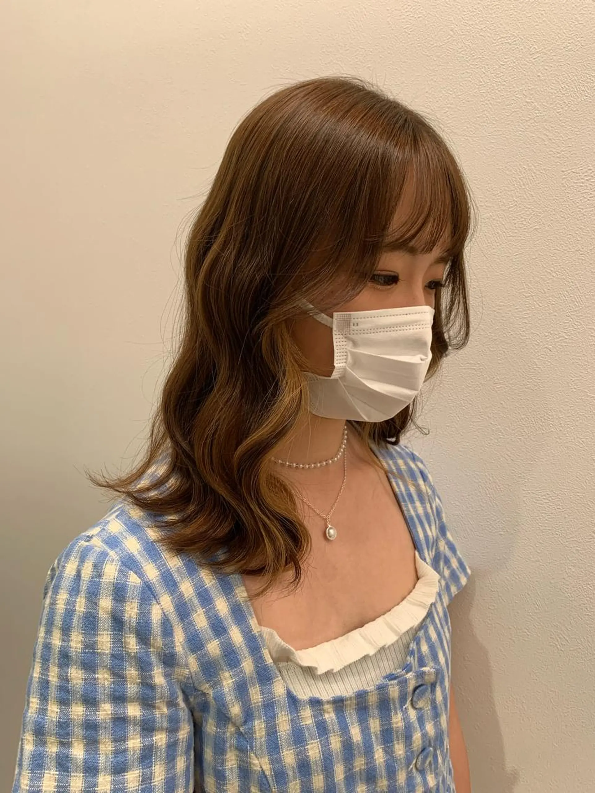 ミディアム カラー ヘアアレンジ 💕上野美容師☁ ブリーチ💖サワのヘアスタイル