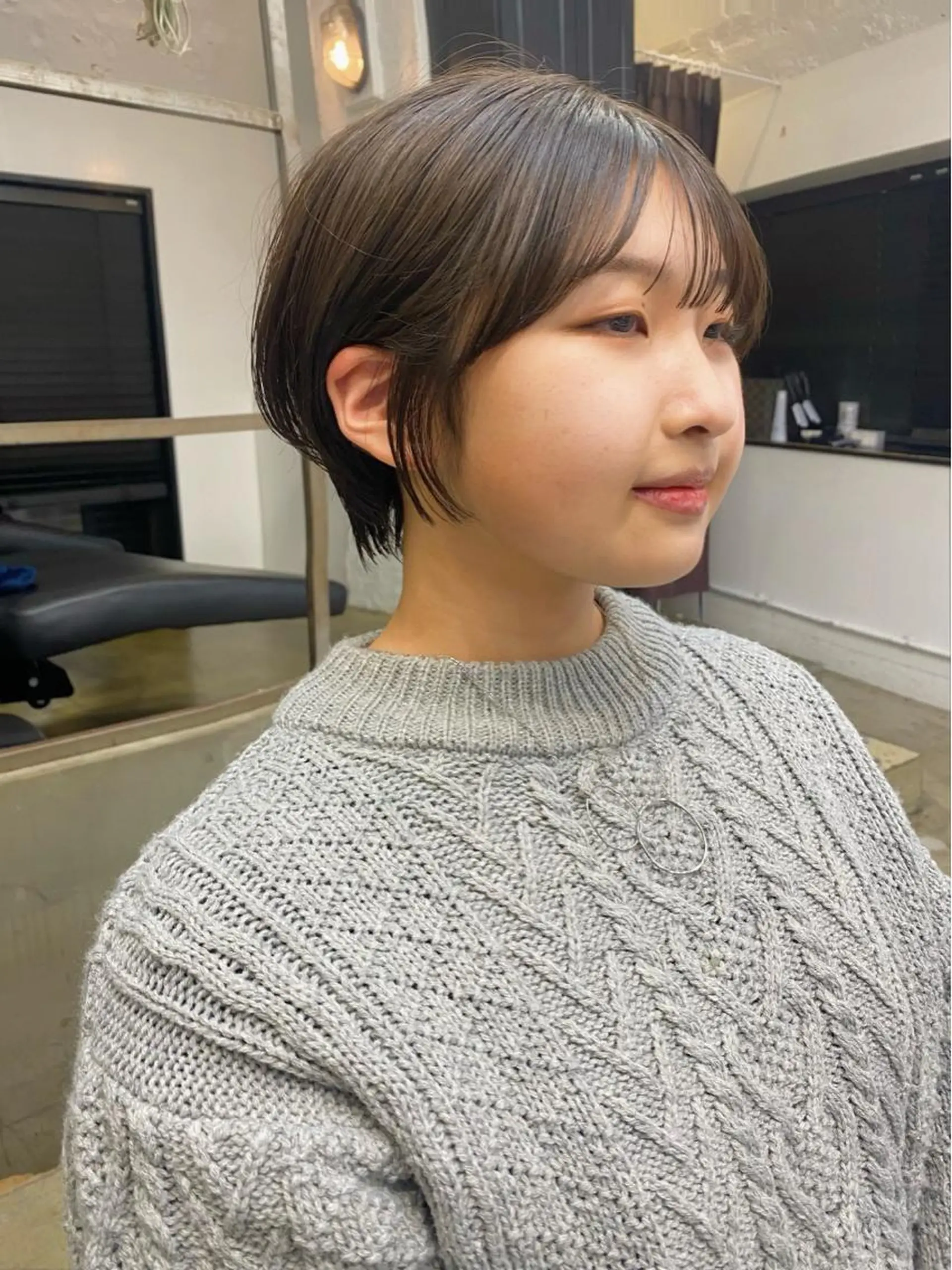 ショート カラー カット ヘアカラー トリートメント IVORY.所属・🟩白髪ぼかし/ボブ /ショートヘア/大司のヘアスタイル