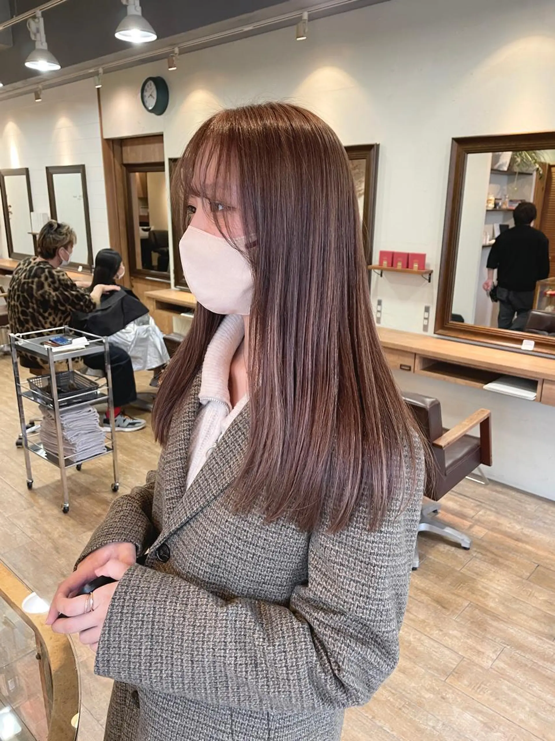 セミロング カラー ハイライトカラー ハイライト OPShair　ANELLO所属・ショート/ボブ/ メンズ/縮毛矯正のヘアスタイル