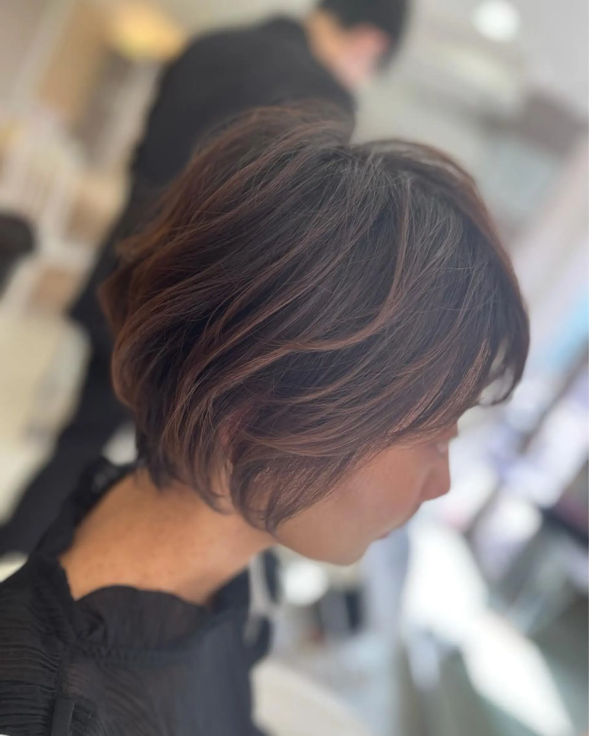 ショート カラー パーマ くせ毛 ニュアンスパーマ カット パーマ チーフデザイナー 西川凌史のヘアスタイル