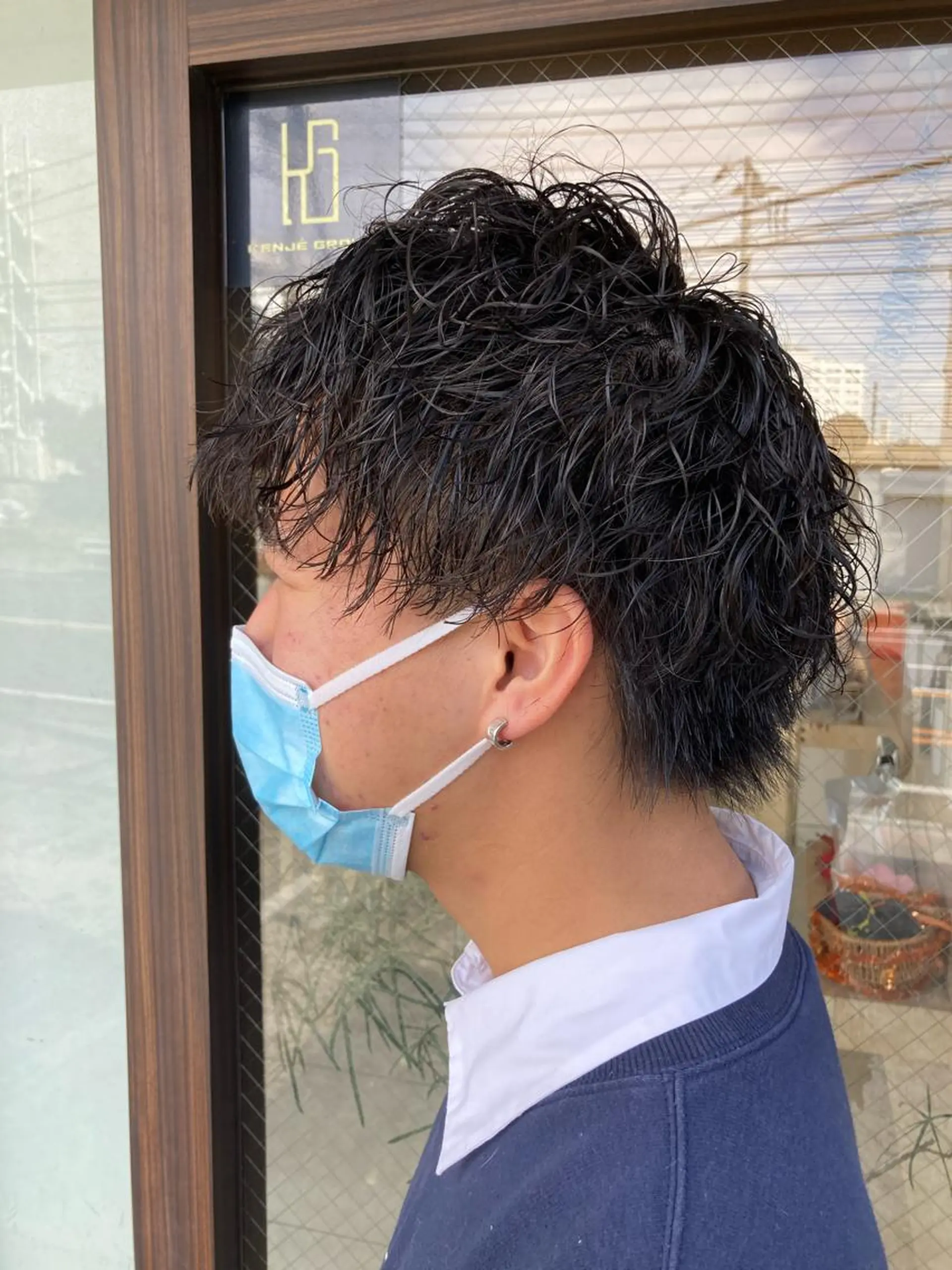 ショート パーマ メンズ 永井 大希のヘアスタイル