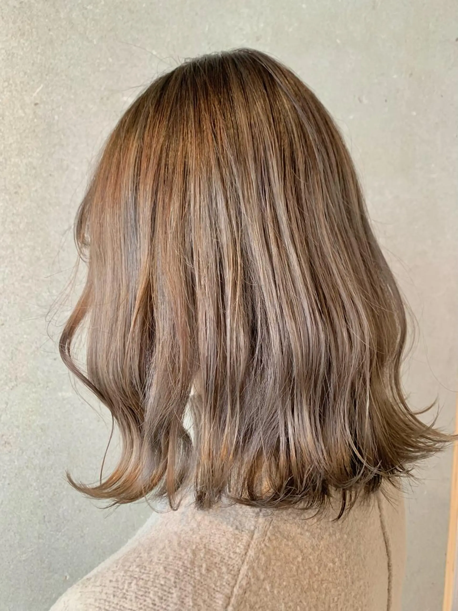 ミディアム カラー カット ヘアカラー トリートメント 縮毛矯正×艶カラー /中村勇太のヘアスタイル